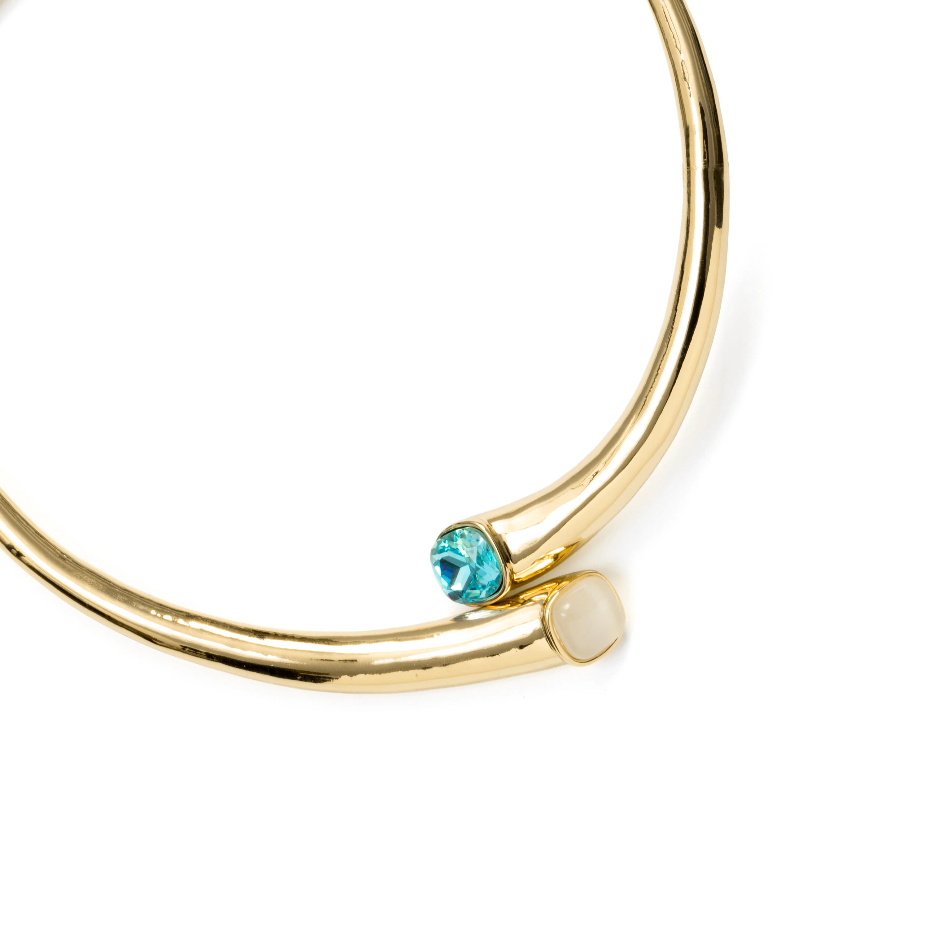 Collar de Cristal Azul acabado en oro amarillo de 18k - Ione - Image 3