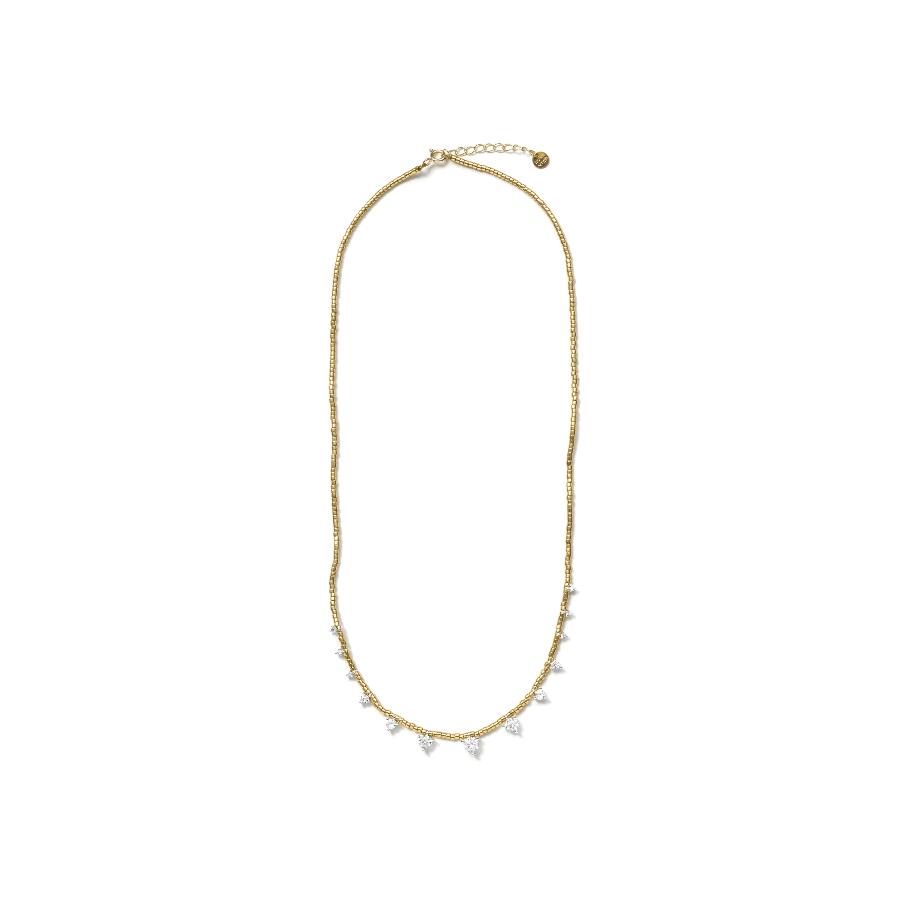 Collar de Plata de Ley 925 y Circonita Brillante acabado en oro amarillo de 18k - Rijeo - Image 3