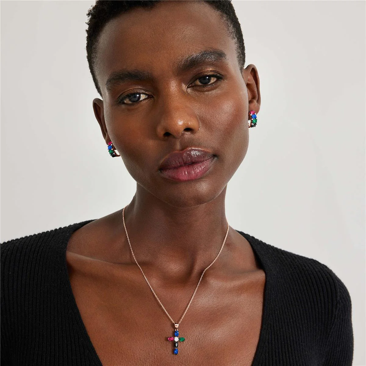 Collar Denis Plata De Ley 925 - Denis MULTICOLOR - Image 2