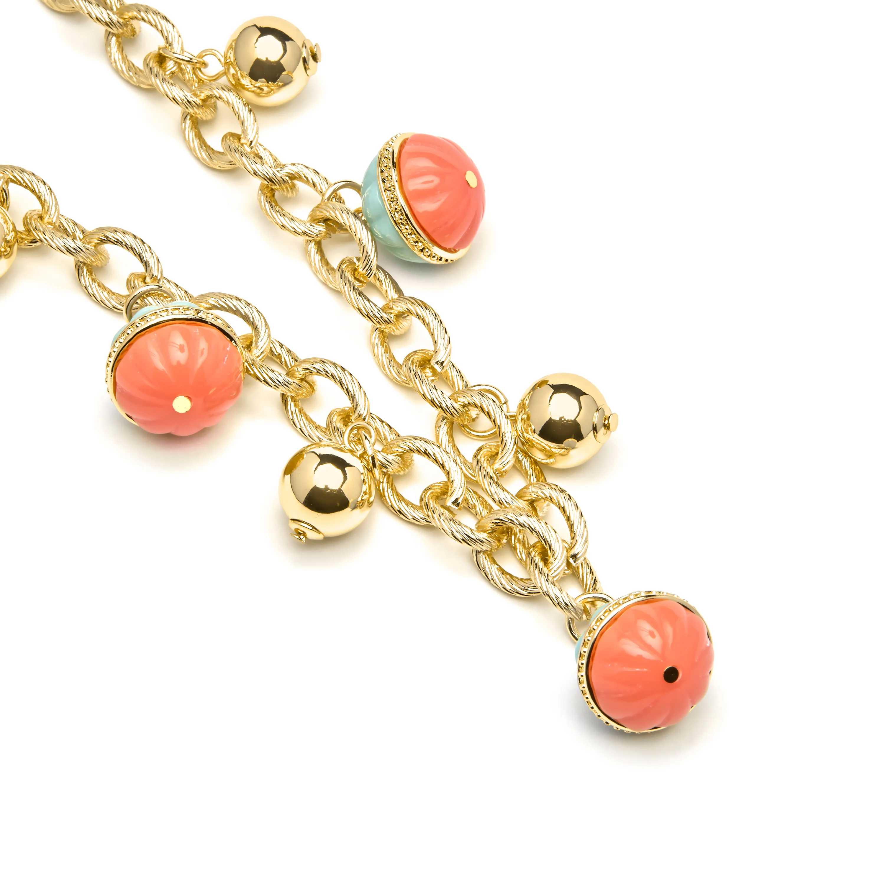 Collar Derko de Resina Multicolor acabado oro amarillo de 18k - Image 4