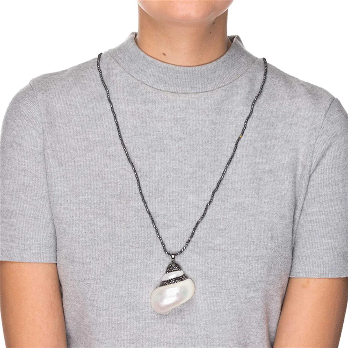 Collar Dinsal acabado en Rutenio Negro - Dinsal BLANCO - Image 2
