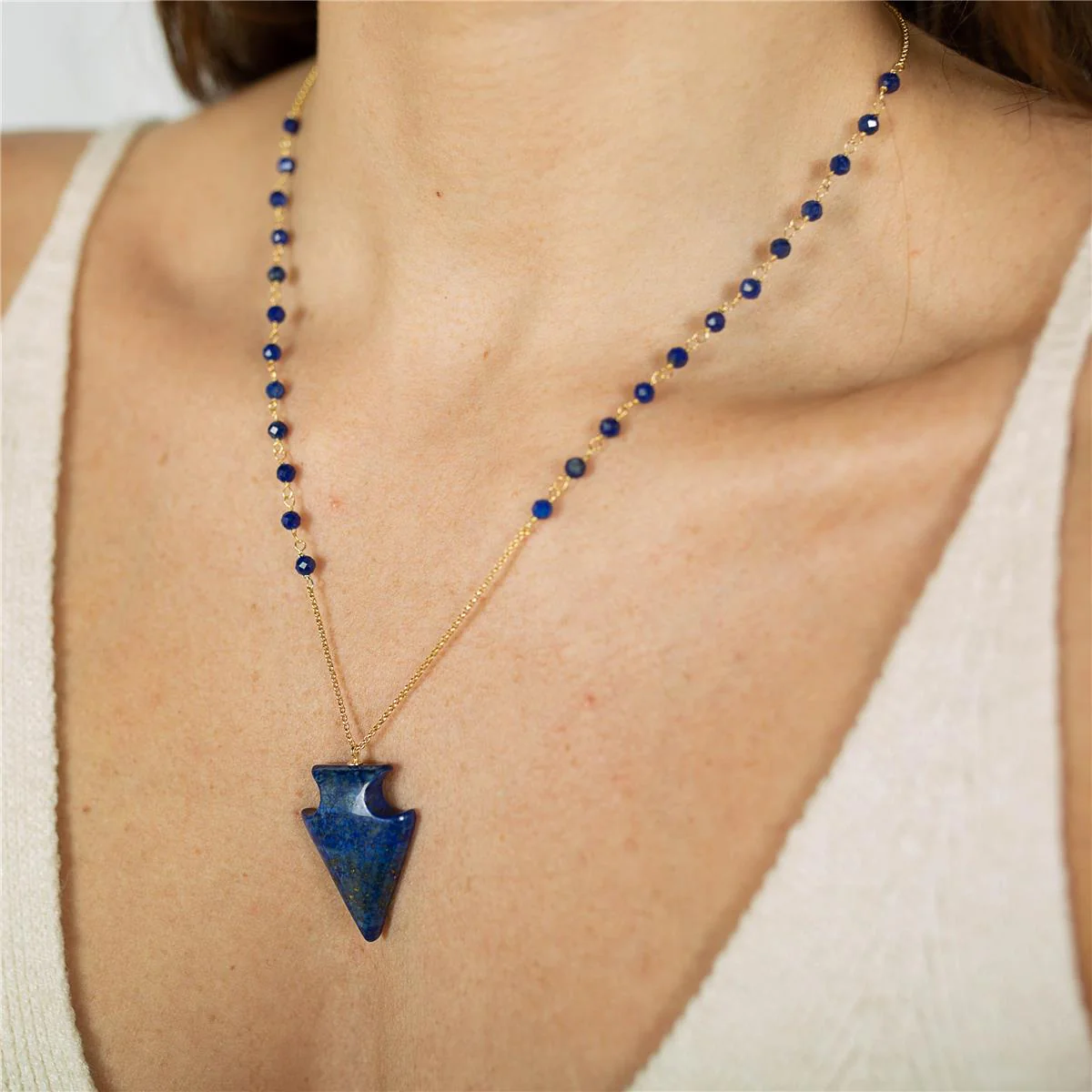 Collar Dresh Plata De Ley 925 - Dresh AZUL - Image 2