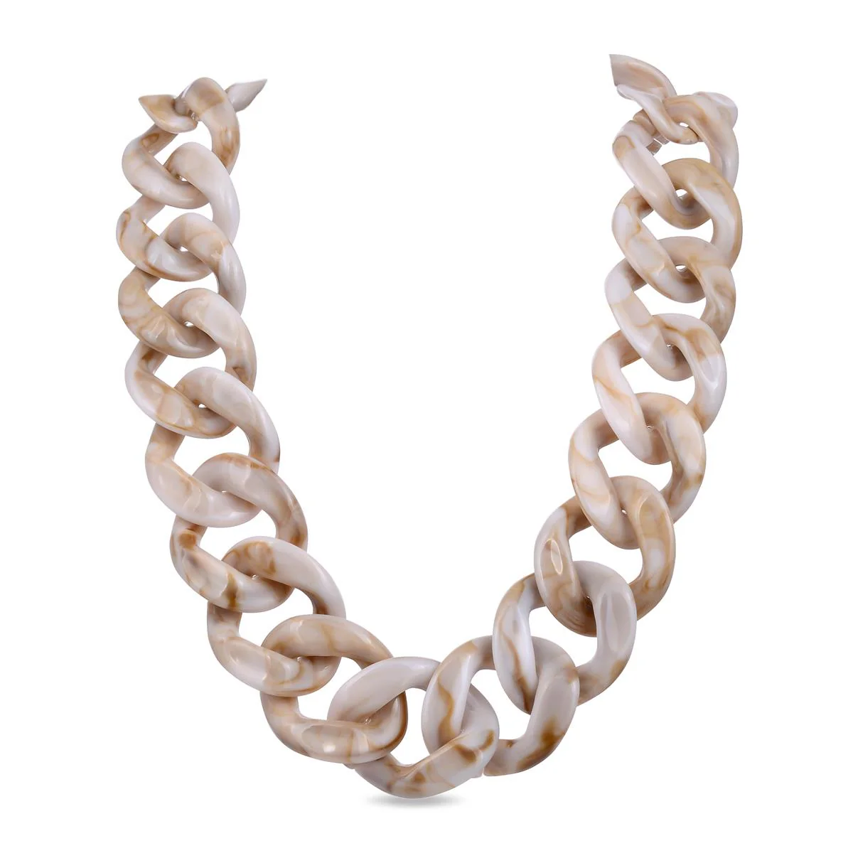 Collar Dunliam acabado en Oro Amarillo de 18 Kts - Dunliam BLANCO