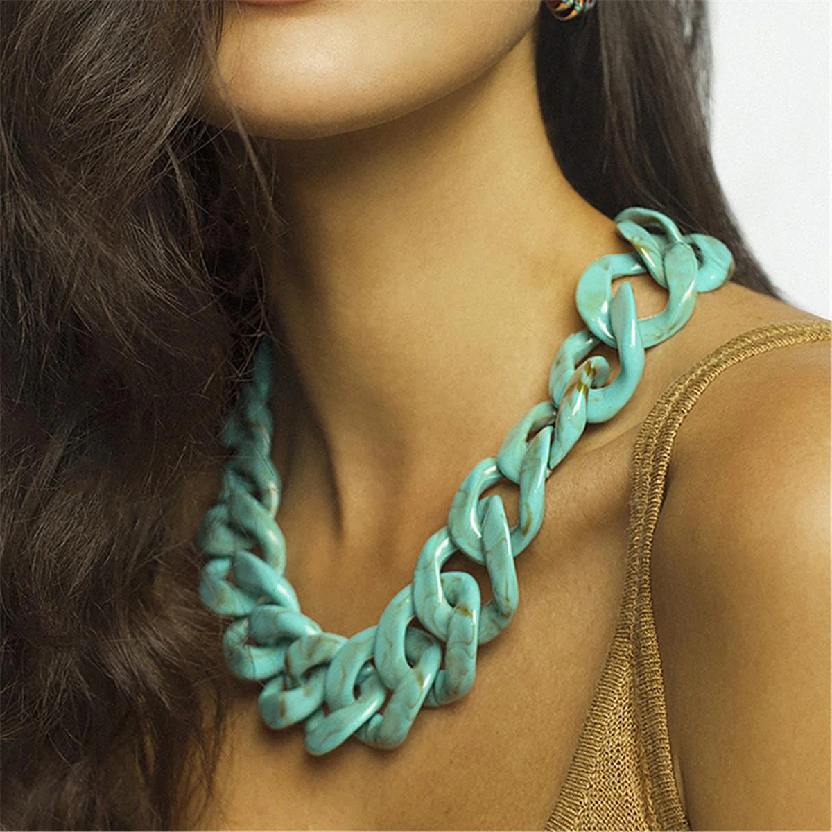 Collar Dunliam acabado en Rodio - Dunliam AZUL - Image 3