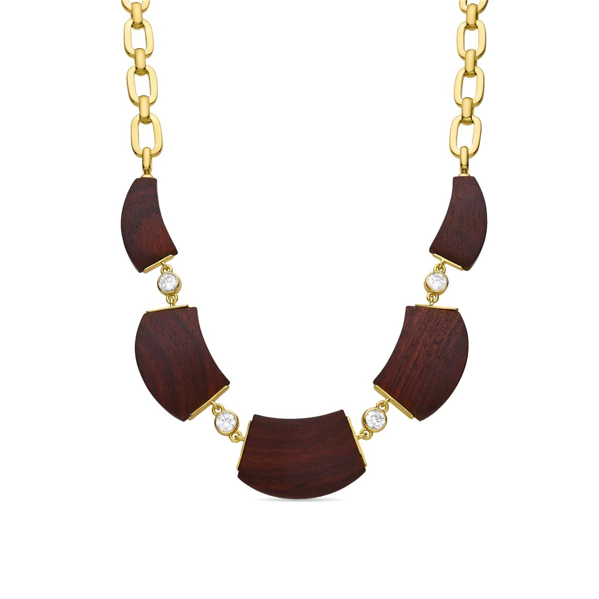 Collar Ekho Plata de ley 925 - Ehko MARRON
