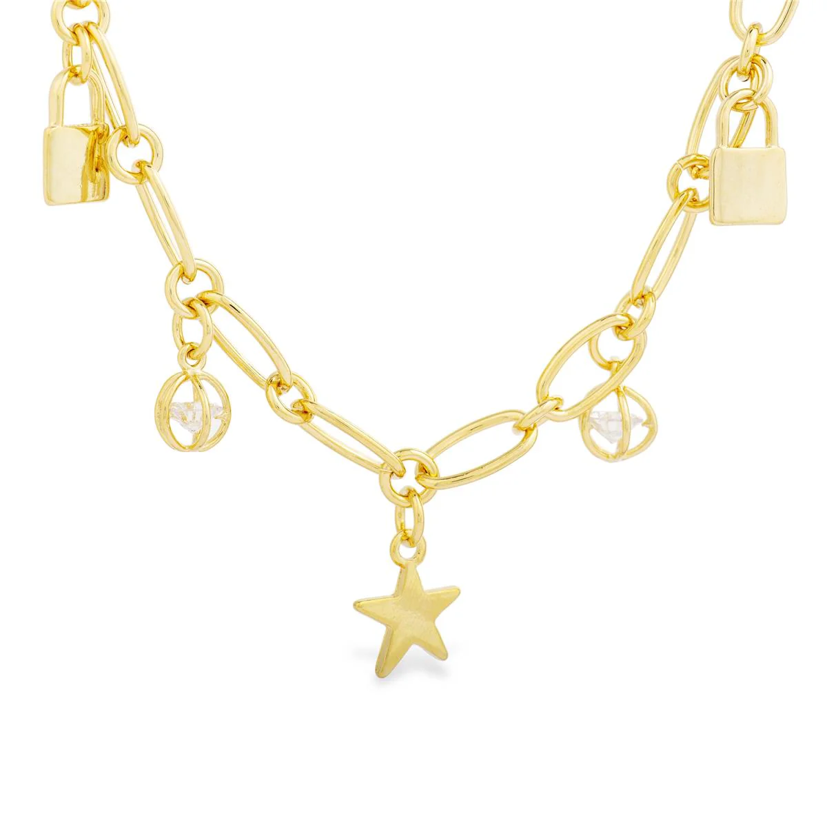 Collar Elrion acabado en Oro Amarillo de 18 Kts - Elrion AMARILLO