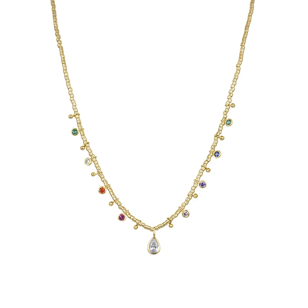 Collar Erlah Plata de Ley 925 - Erlah MULTICOLOR