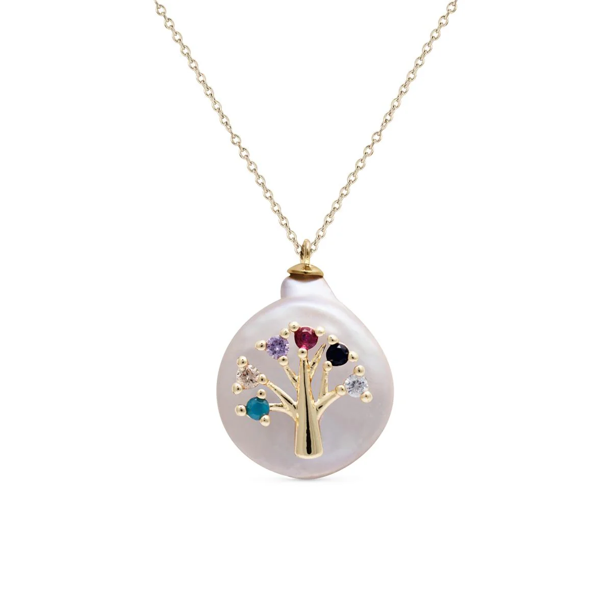 Collar Fasek Plata De Ley 925 - Fasek MULTICOLOR