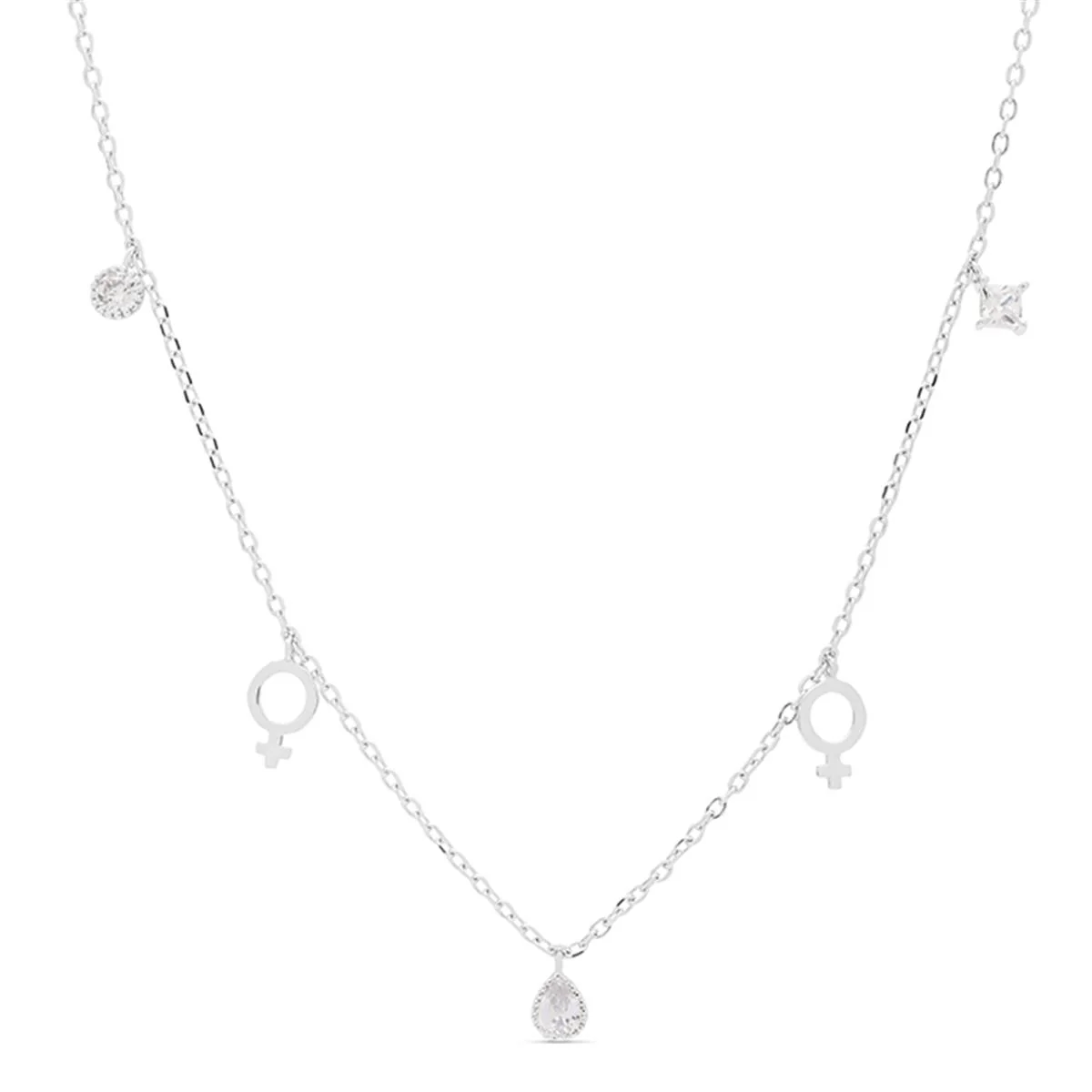 COLLAR FASTTIM PLATA - Fasttim BLANCO