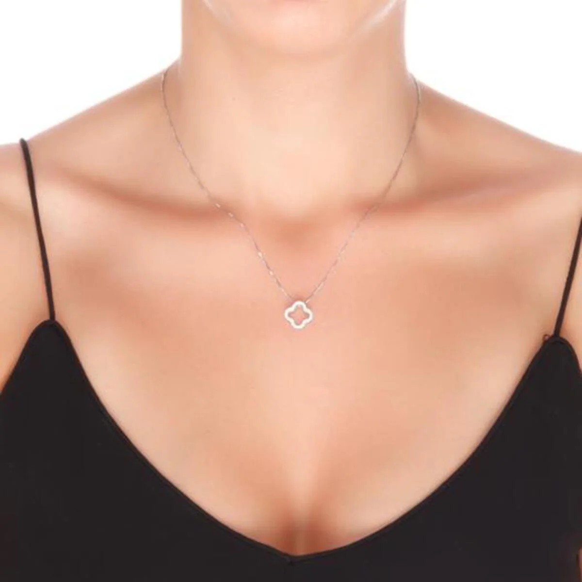 Collar Felicidad Plata De Ley 925 - Felicidad BLANCO - Image 2