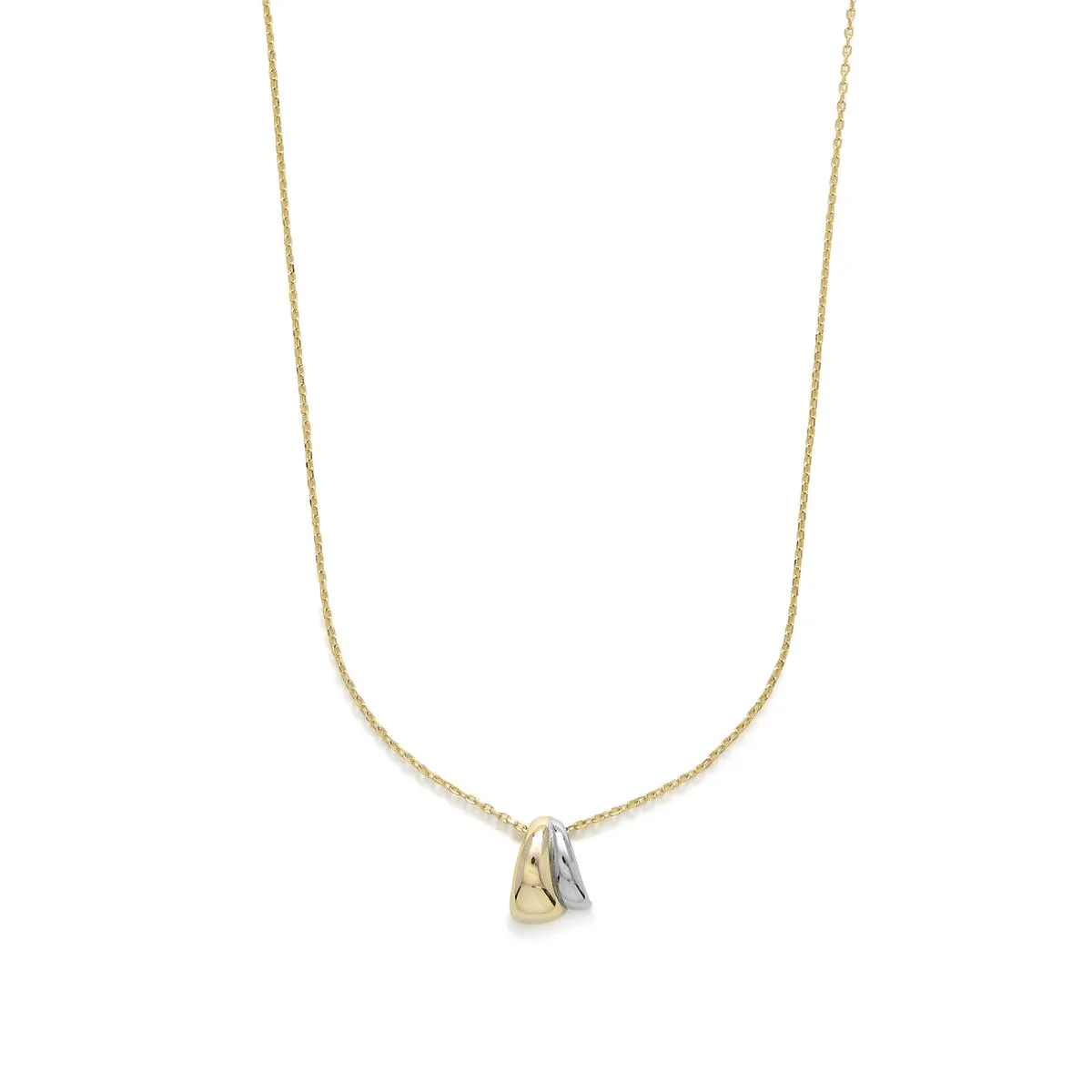 Collar de Plata de Ley 925 acabado oro amarillo 18k - Gayma