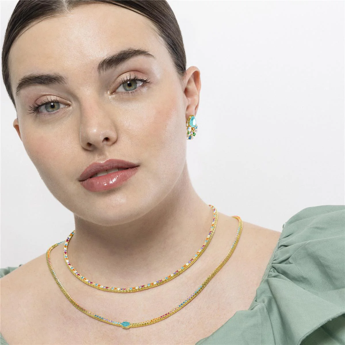 Collar Genzol Plata de Ley 925 - Genzol MULTICOLOR - Image 2