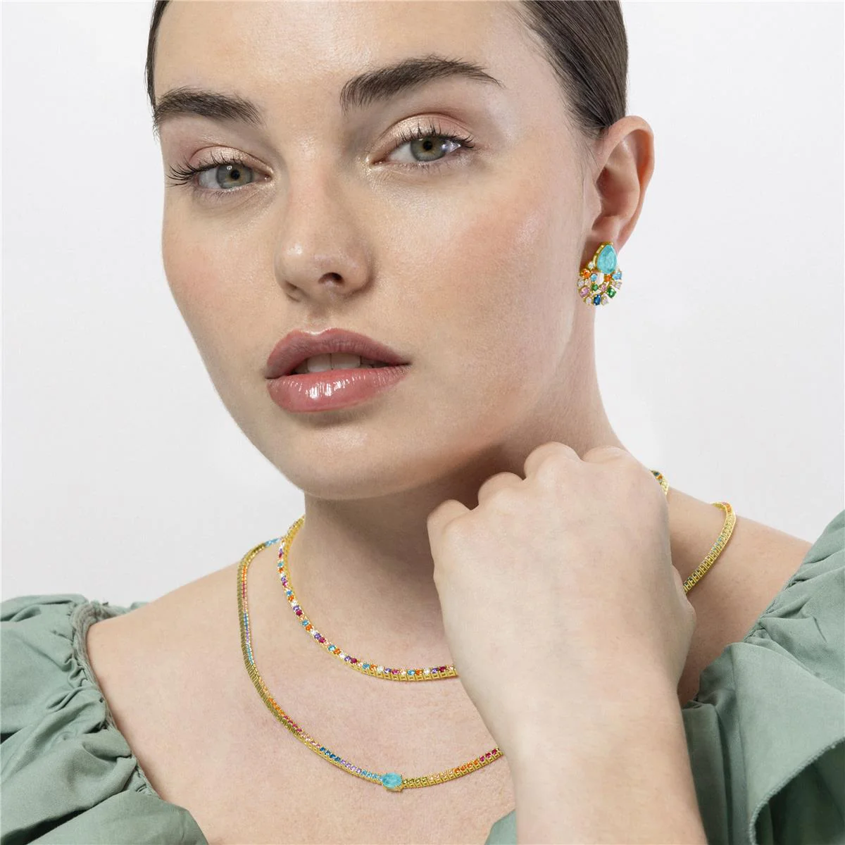 Collar Genzol Plata de Ley 925 - Genzol MULTICOLOR - Image 3