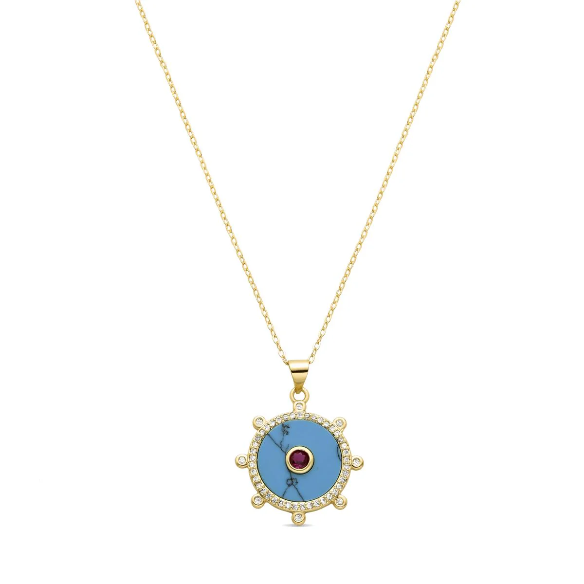 Collar Giles Plata de Ley 925 - Giles AZUL
