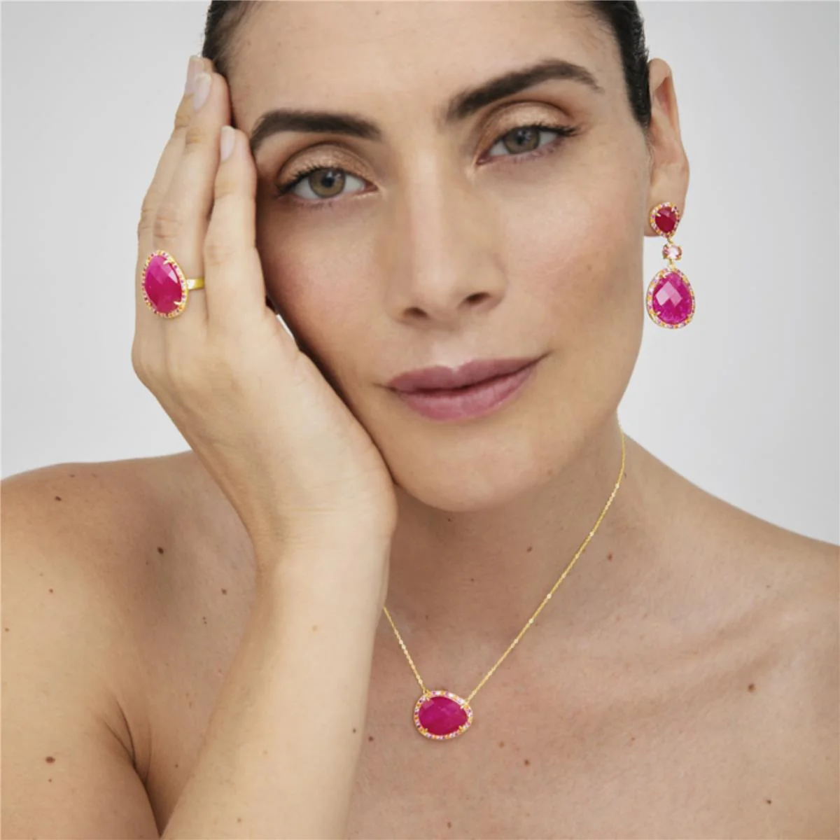 Collar Griel Plata De Ley 925 - Griel ROJO - Image 3