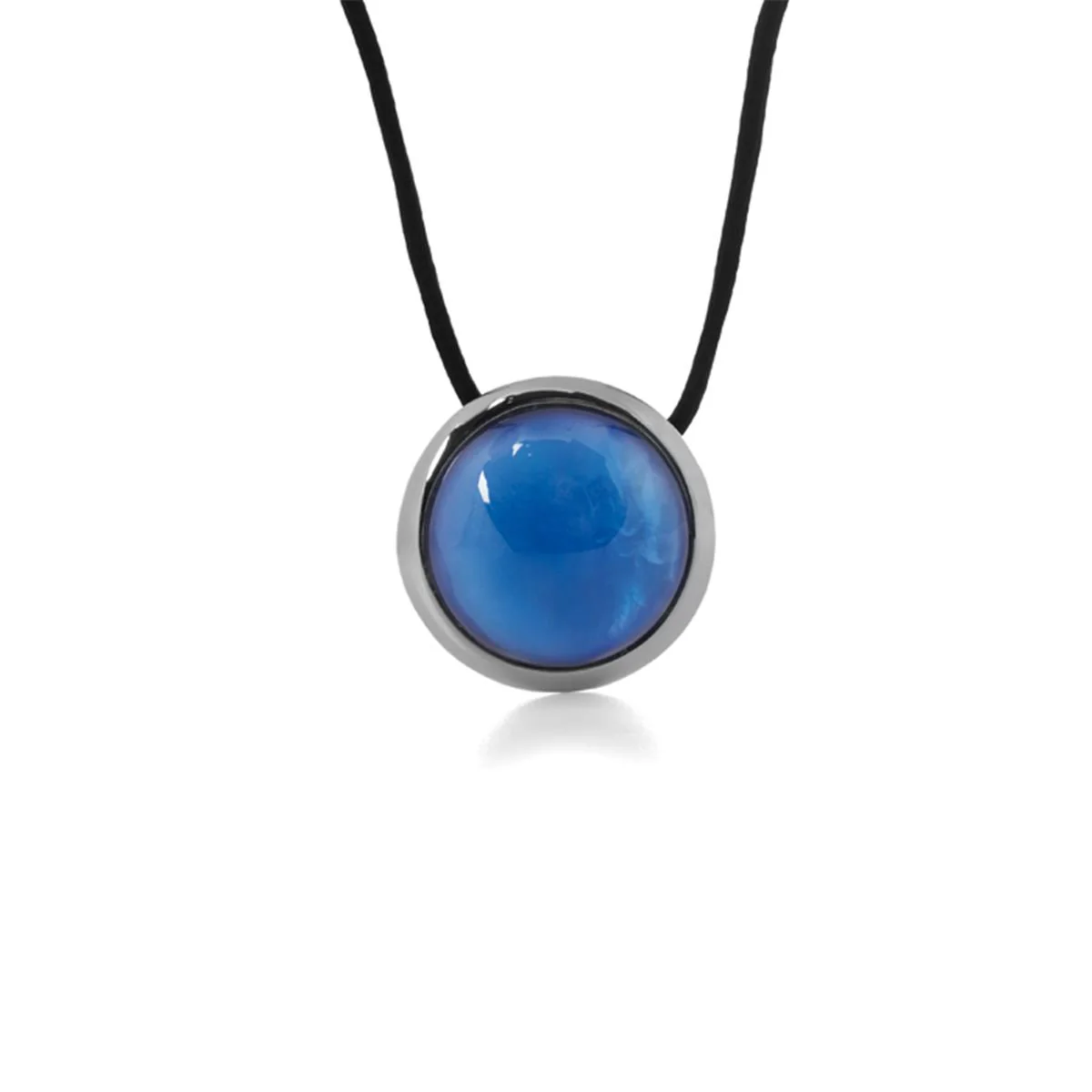 Collar Gundi acabado en Rodio - Gundi AZUL