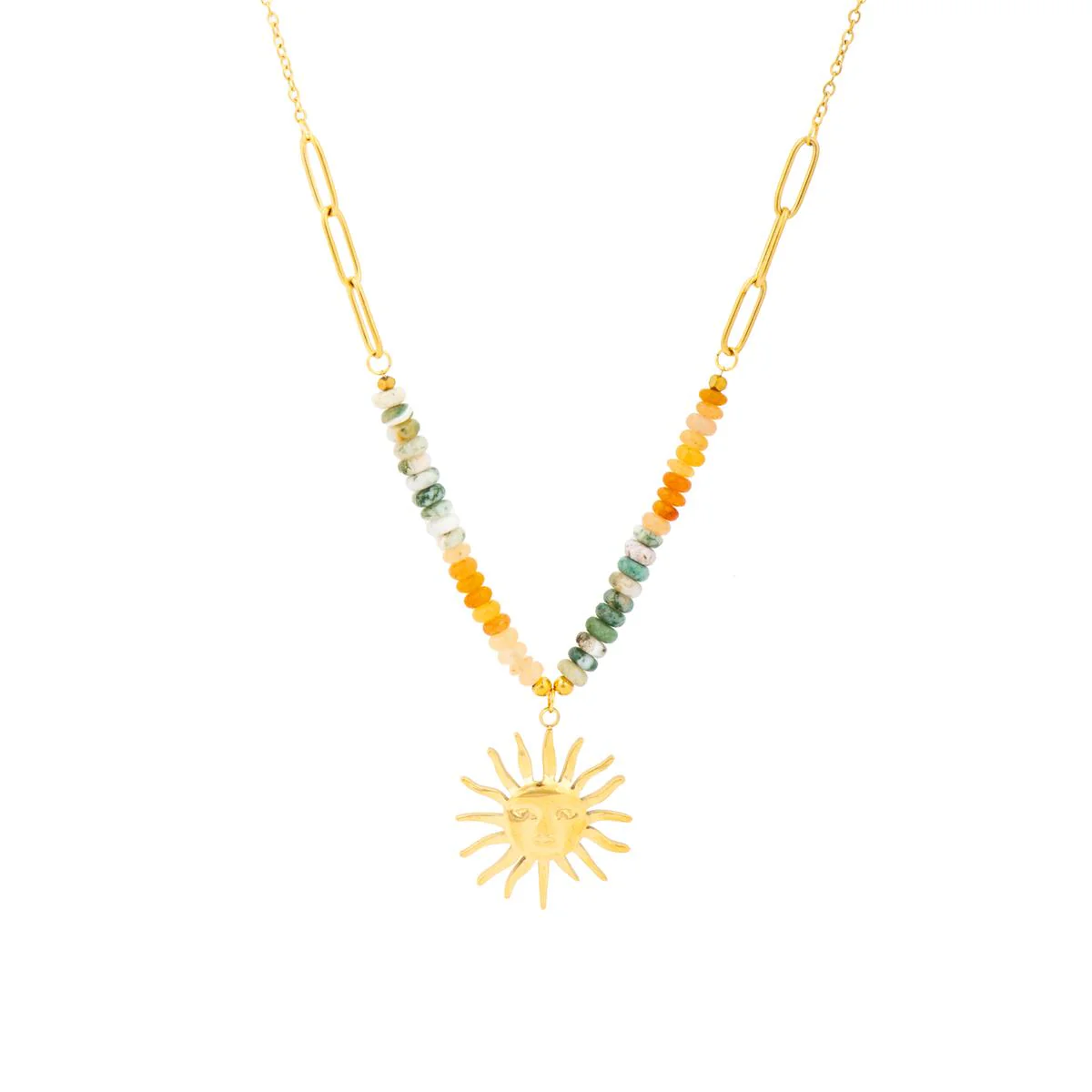 Collar Hamlao acabado oro 18k - Hamlao MULTICOLOR
