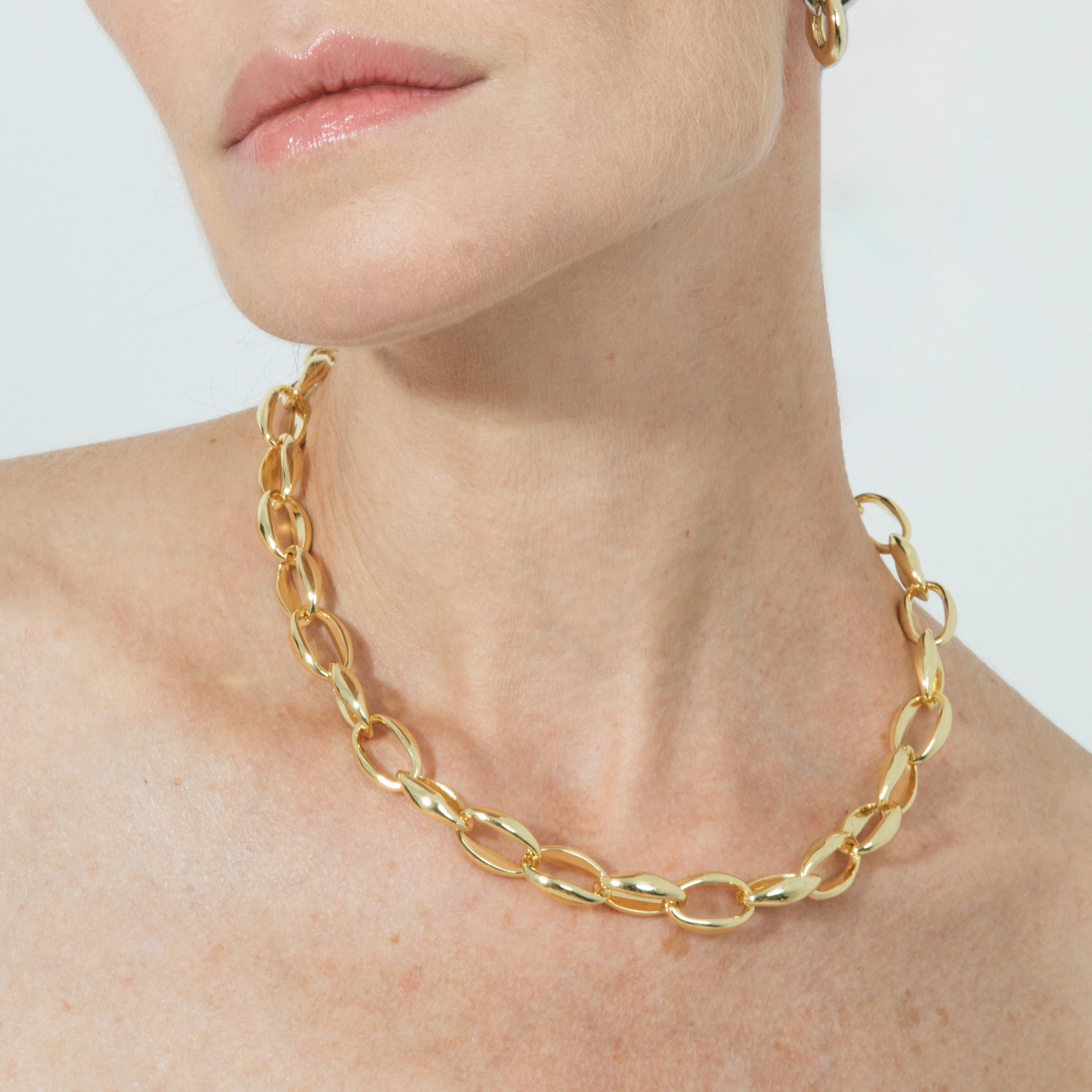 Collar de 42cm acabado en Oro Amarillo de 18k - Hande - Image 4
