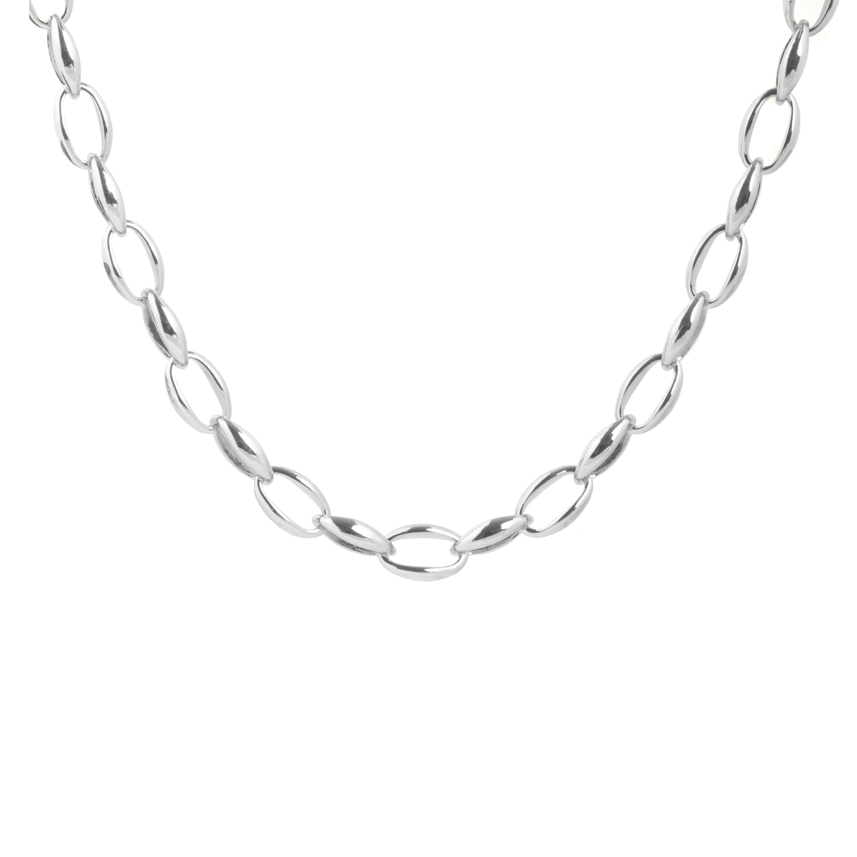 Collar de 42cm acabado en rodio - Hande