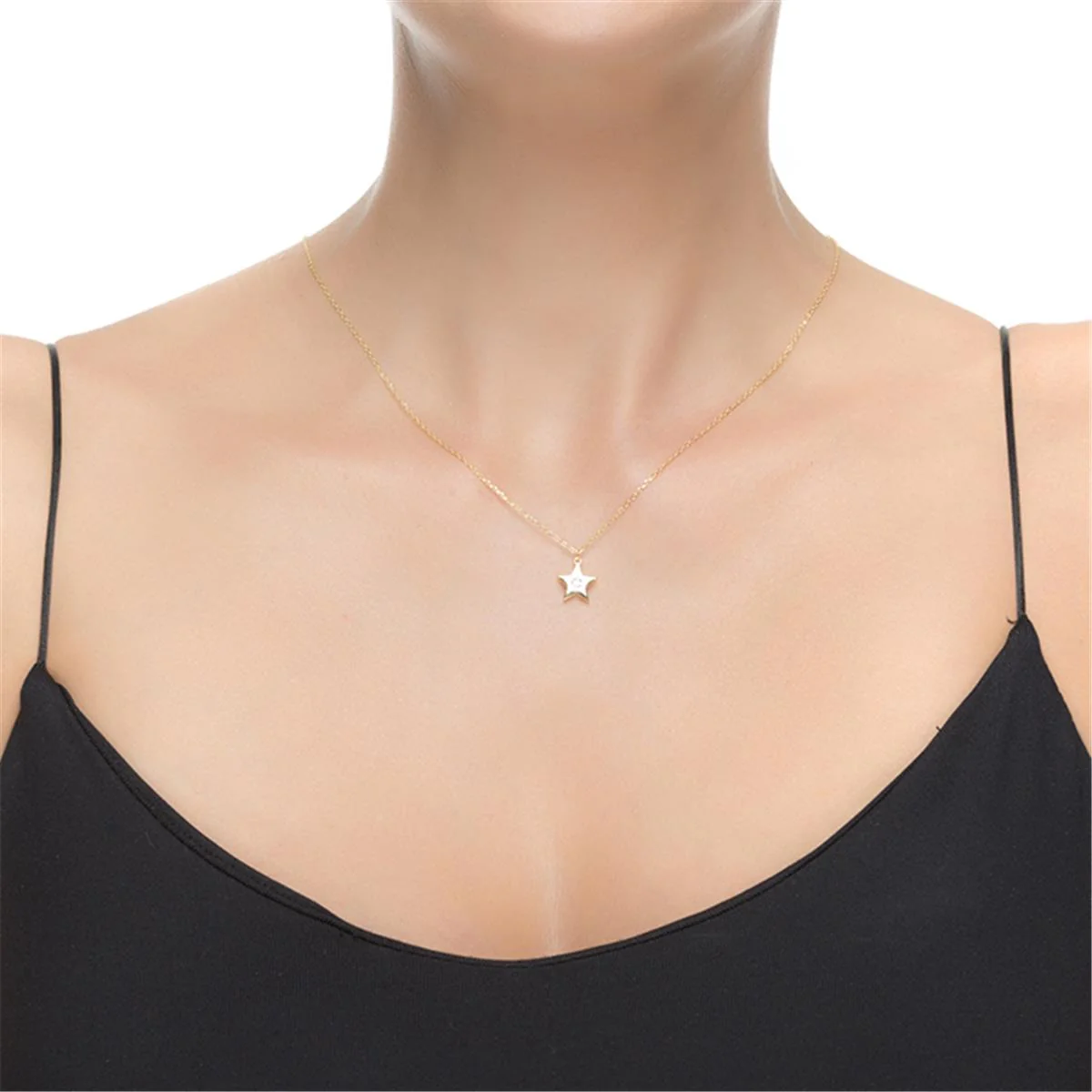 COLLAR HANYA PLATA - Hanya BLANCO - Image 2