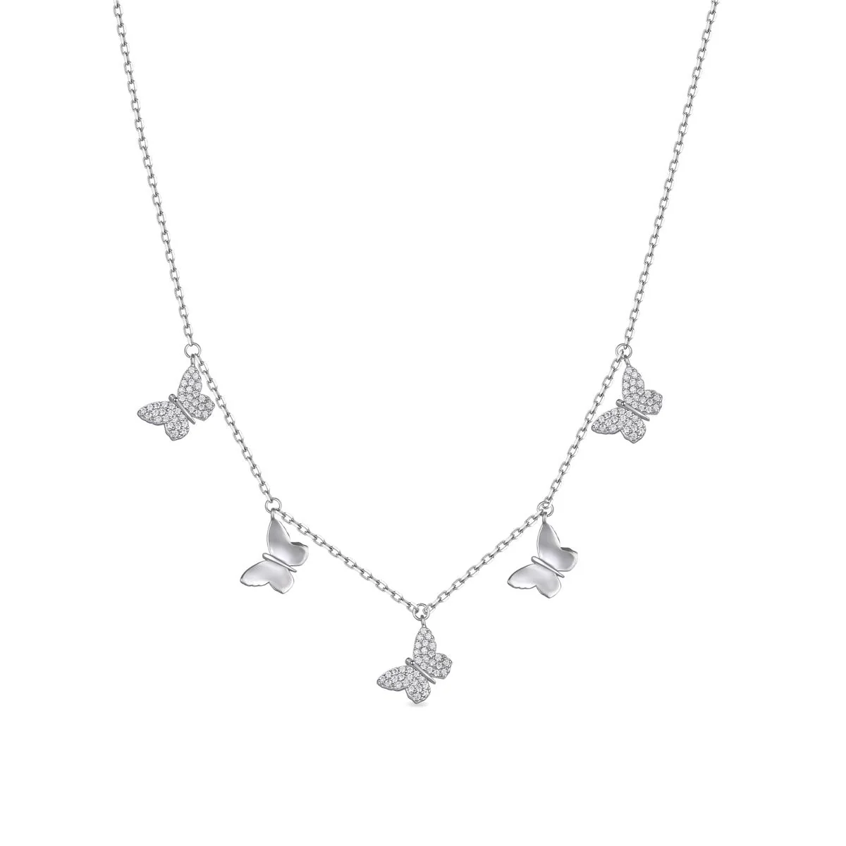 Collar Hewda Plata De Ley 925 - Hewda BLANCO