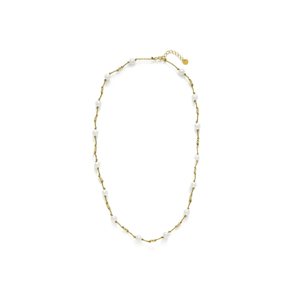 Collar de Plata de Ley 925 y Circonita Brillante acabado en oro amarillo 18k - Hilnio - Image 3