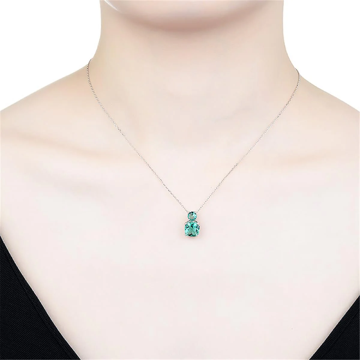 Collar Hisse Plata De Ley 925 - Hisse VERDE - Image 2