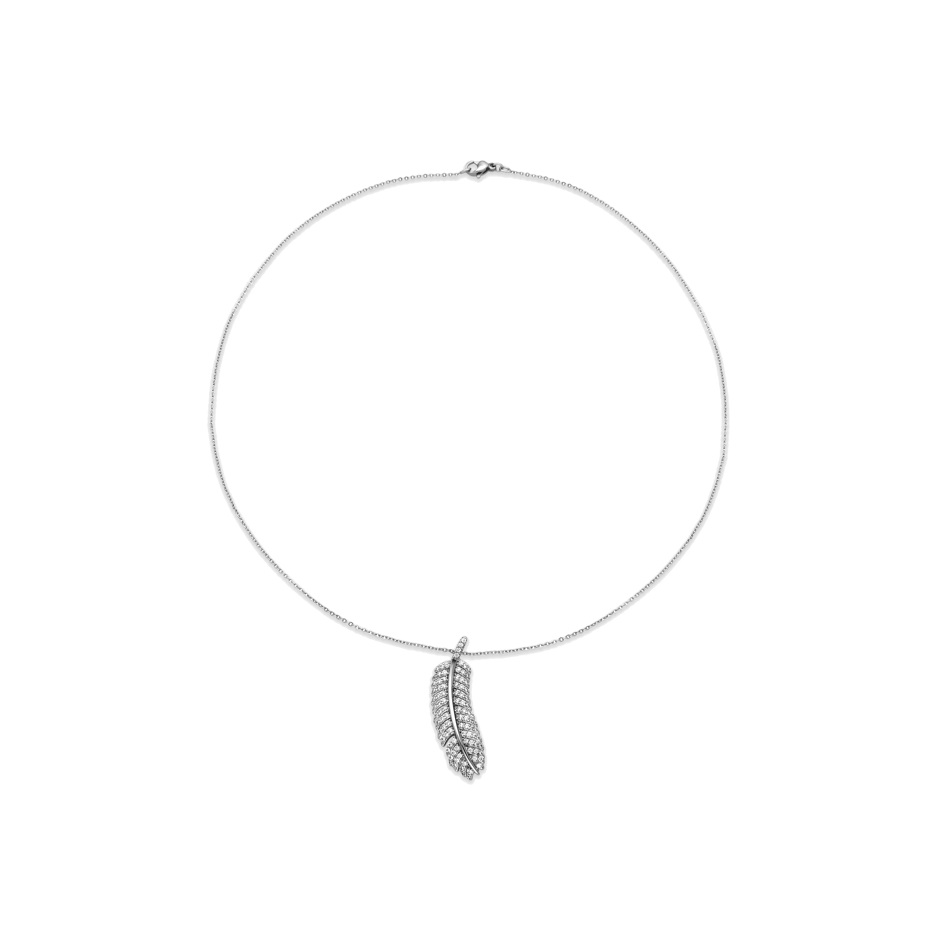 Collar con Circonita Brillante acabado plata - Hizbel - Image 3