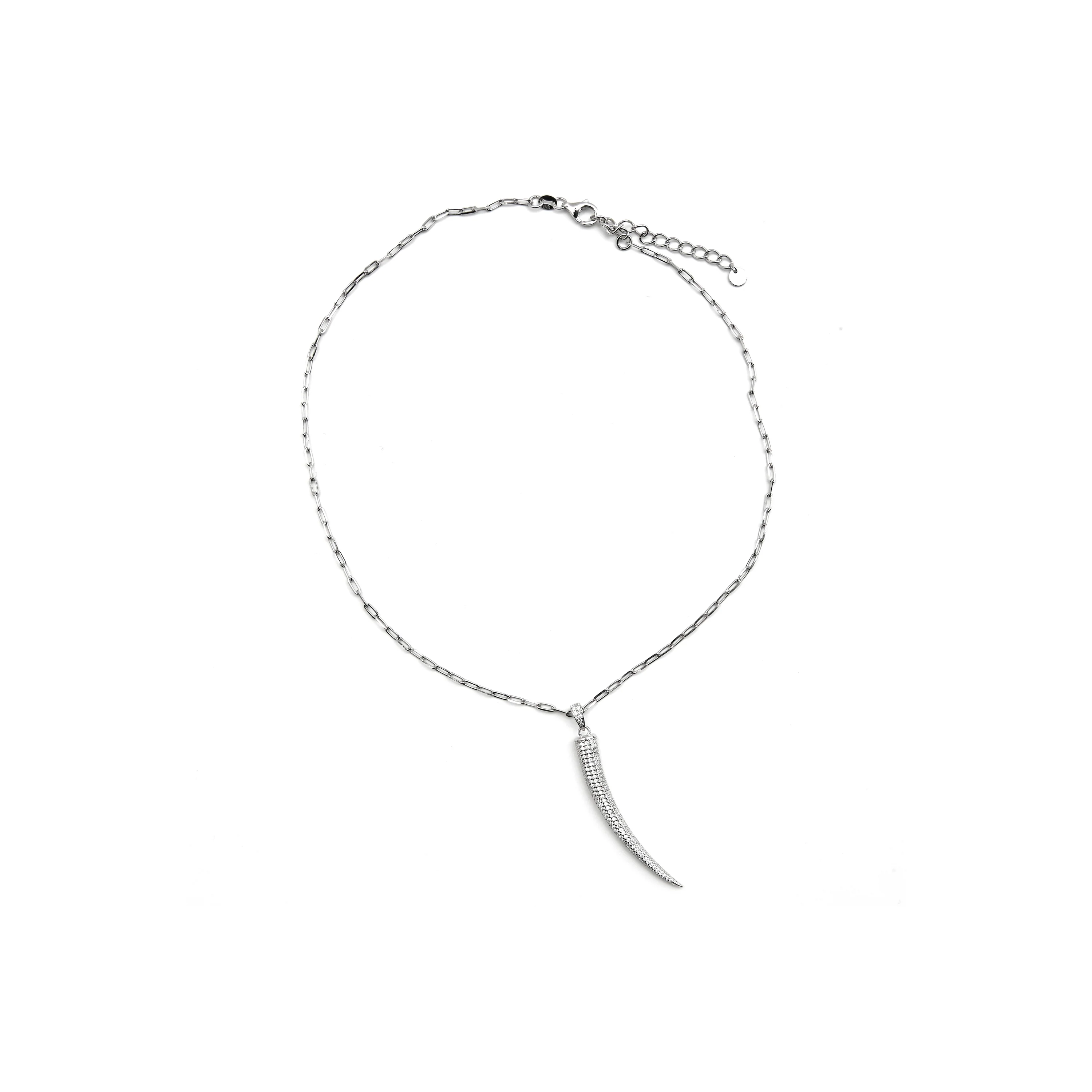 Collar de Plata de Ley 925 y Circonita Brillante acabado en rodio - Hudrid - Image 3