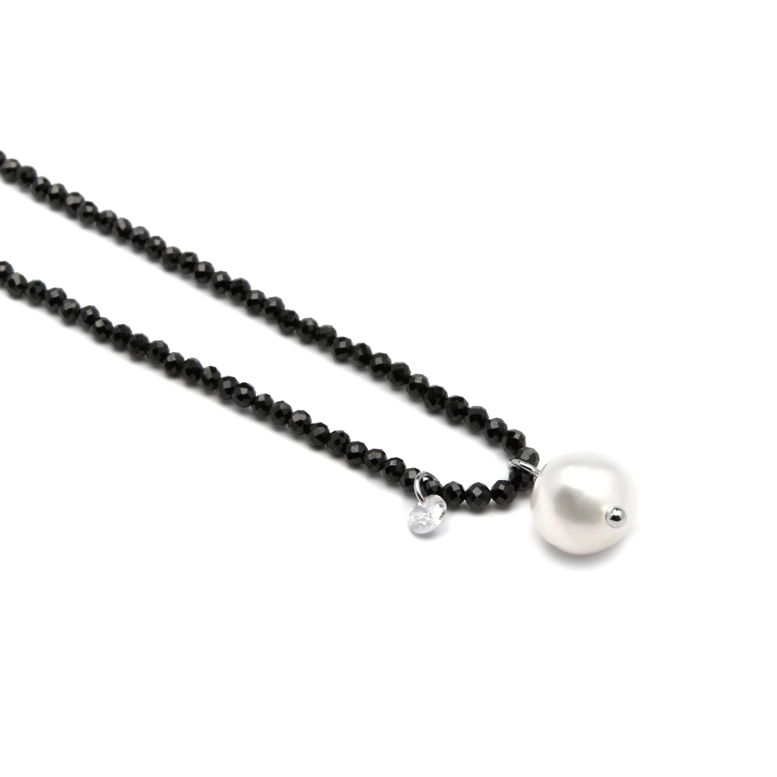 Collar de Plata de Ley 925 y Cristal Blanco acabado oro amarillo de 18k - Husu - Image 14
