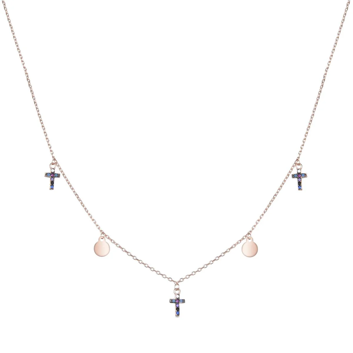 Collar Iara Plata De Ley 925 - Iara MULTICOLOR