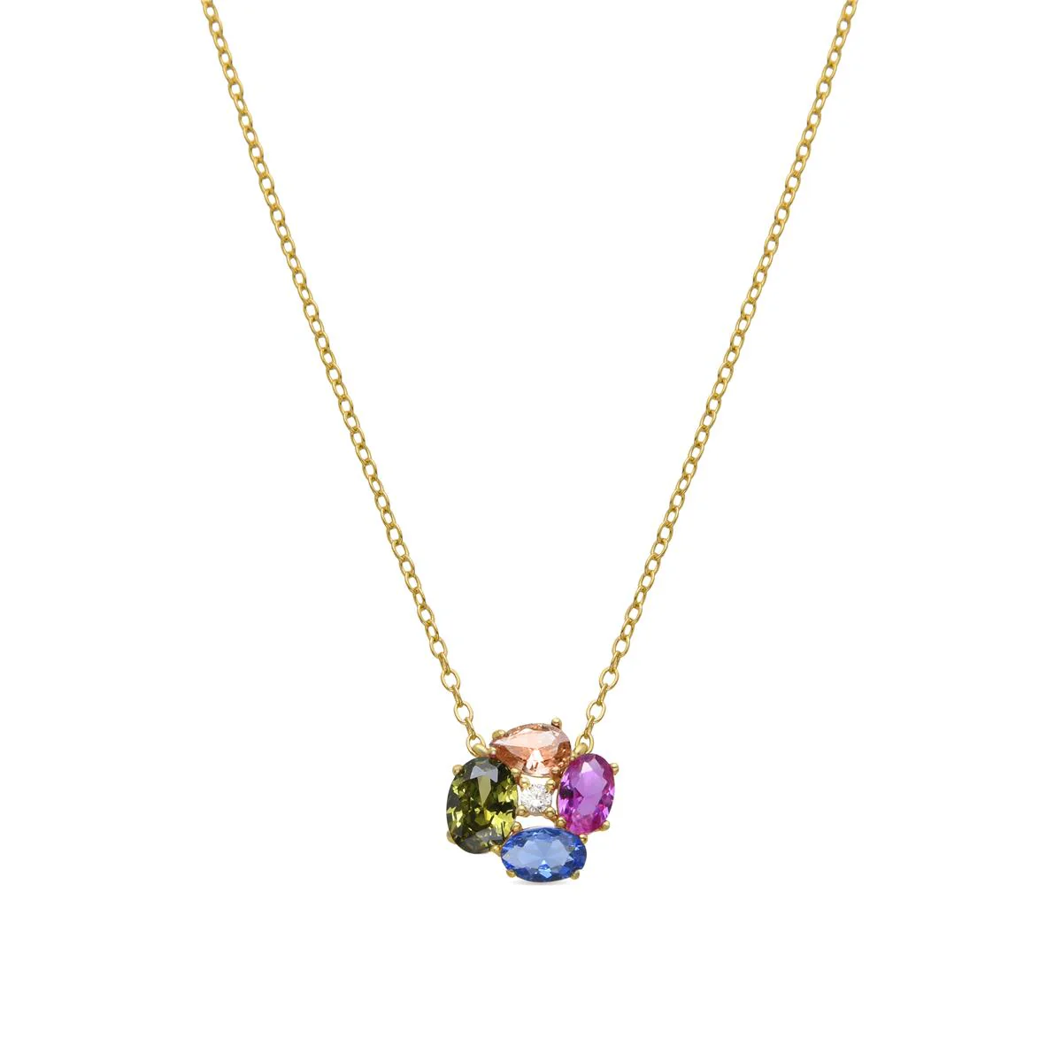 Collar Ilsah Plata de Ley 925 - Ilsah MULTICOLOR