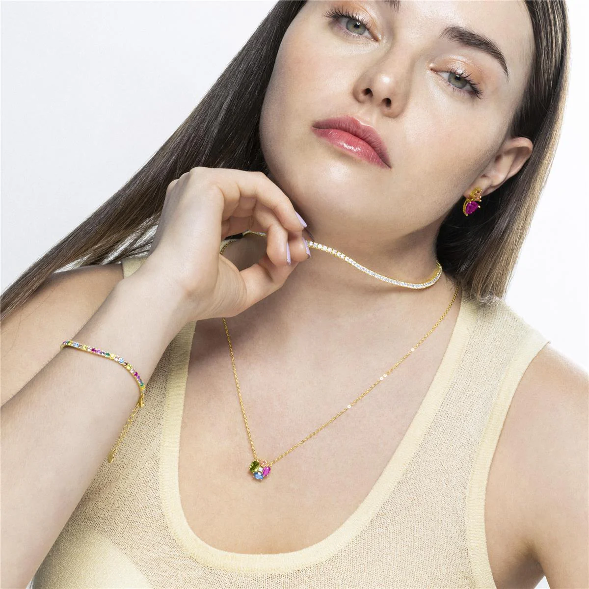Collar Ilsah Plata de Ley 925 - Ilsah MULTICOLOR - Image 3