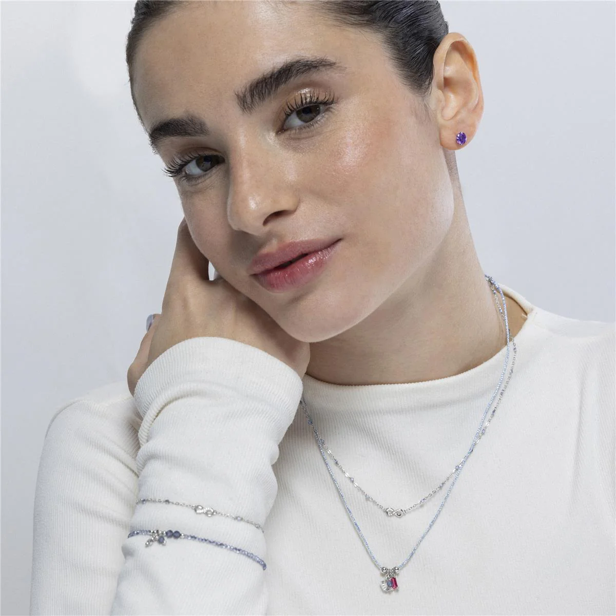 Collar Infinity Plata de Ley 925 - Infinity AZUL - Image 2