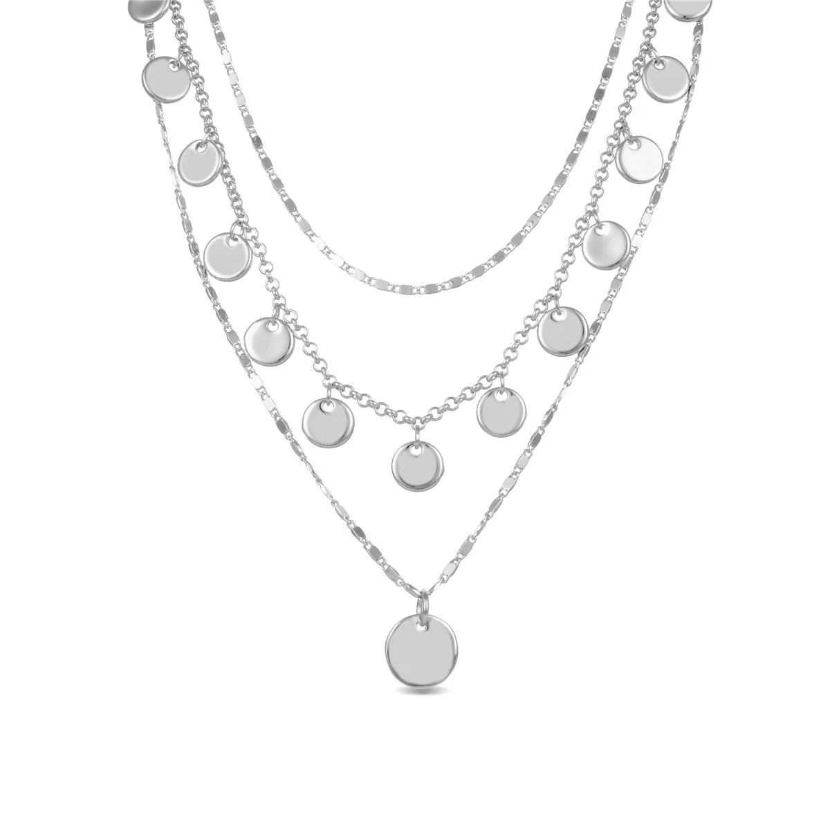 Collar Isna acabado en Rodio - Isna GRIS