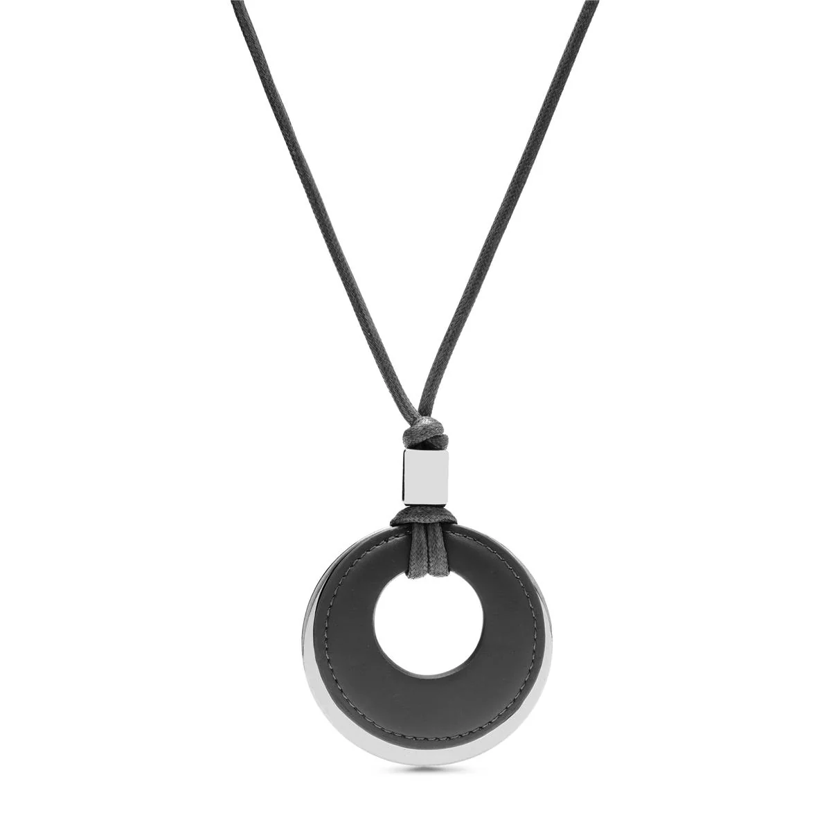 Collar Iswa acabado en Rodio - Iswa NEGRO