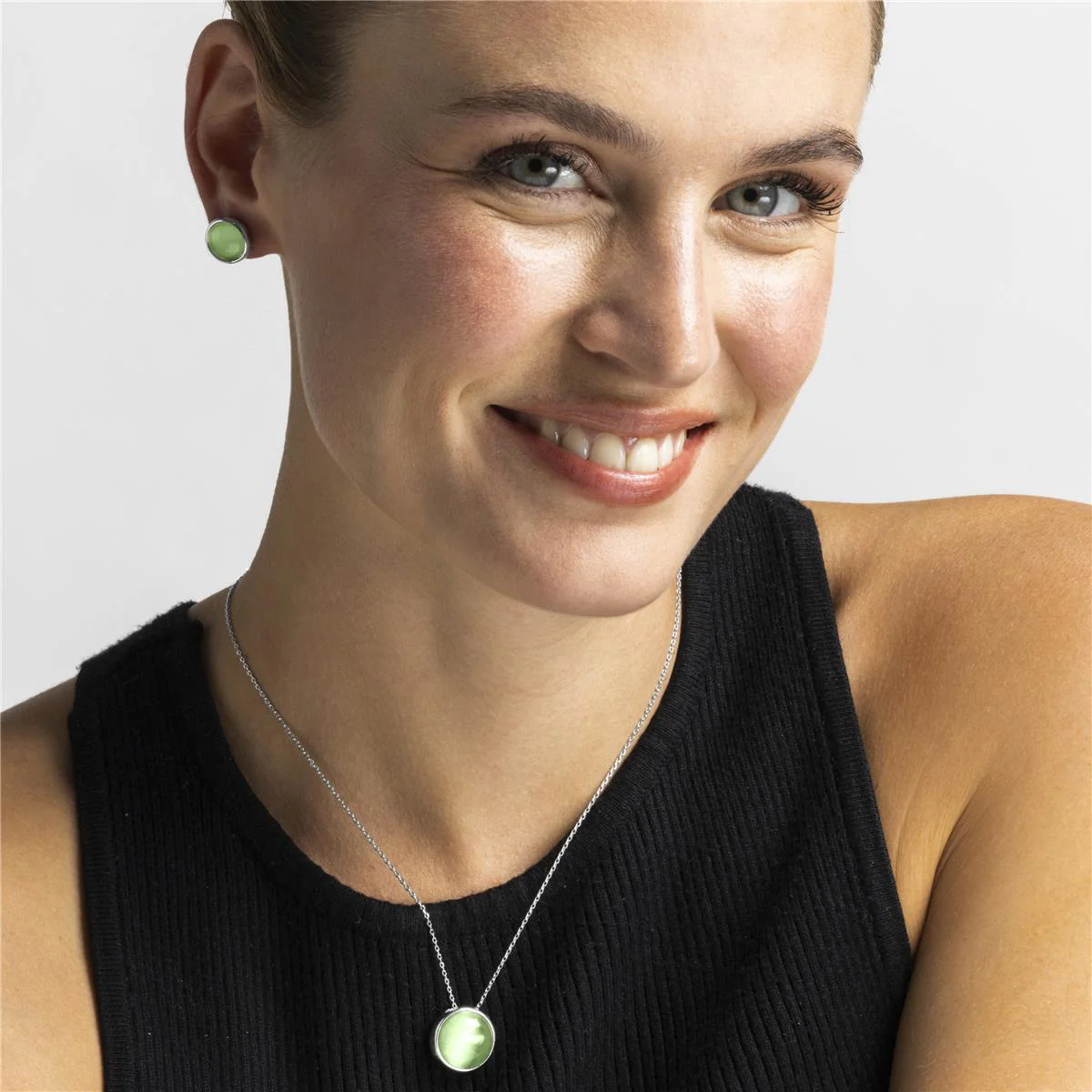 Collar Itna acabado plata - Itna VERDE - Image 3