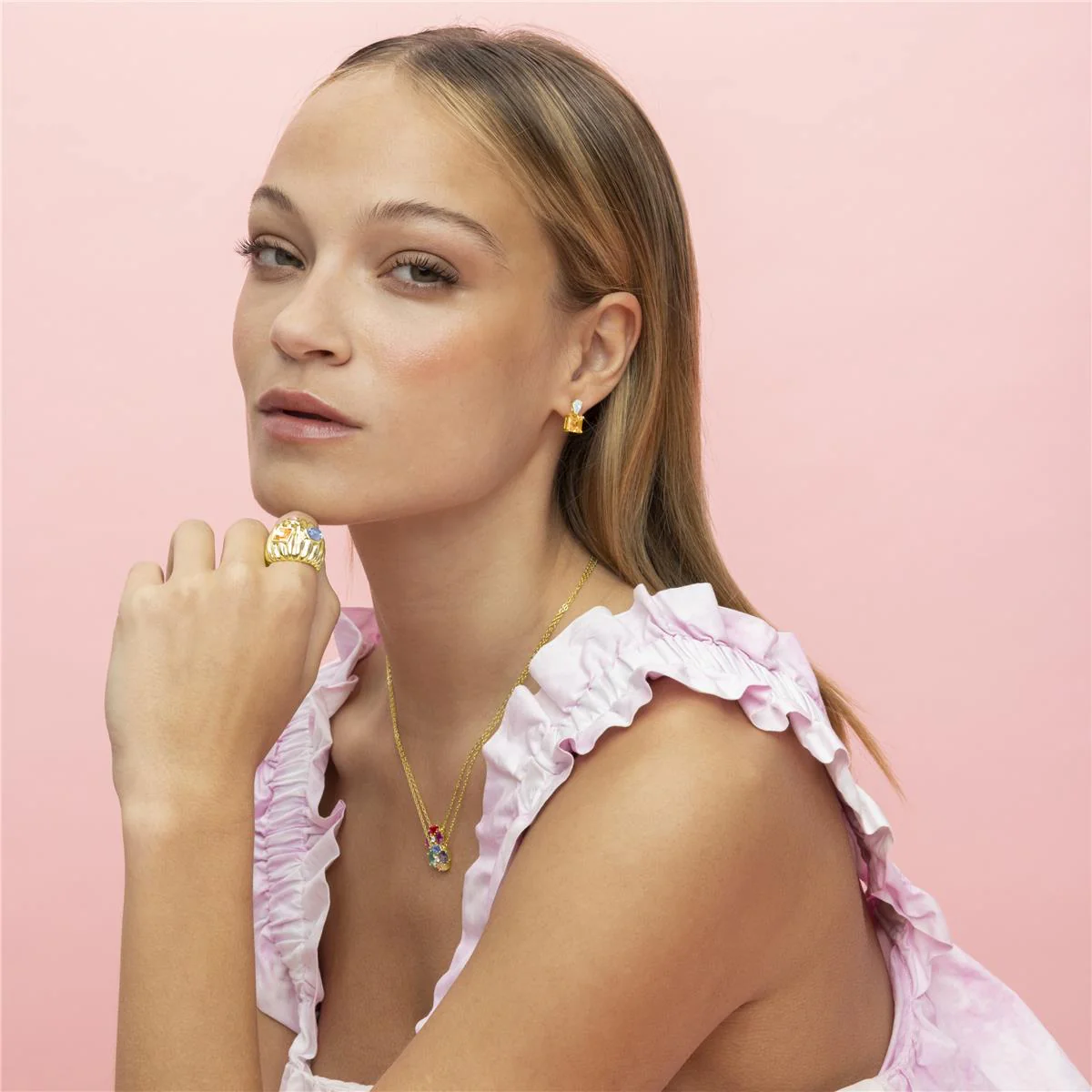 Collar Itrio Plata de Ley 925 - Itrio MULTICOLOR - Image 3
