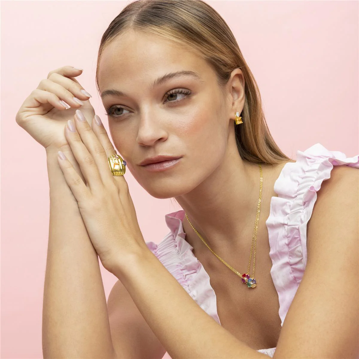 Collar Itrio Plata de Ley 925 - Itrio MULTICOLOR - Image 4