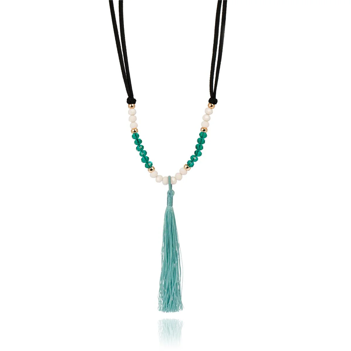 Collar Kafi Plata De Ley 925 - Kafi VERDE