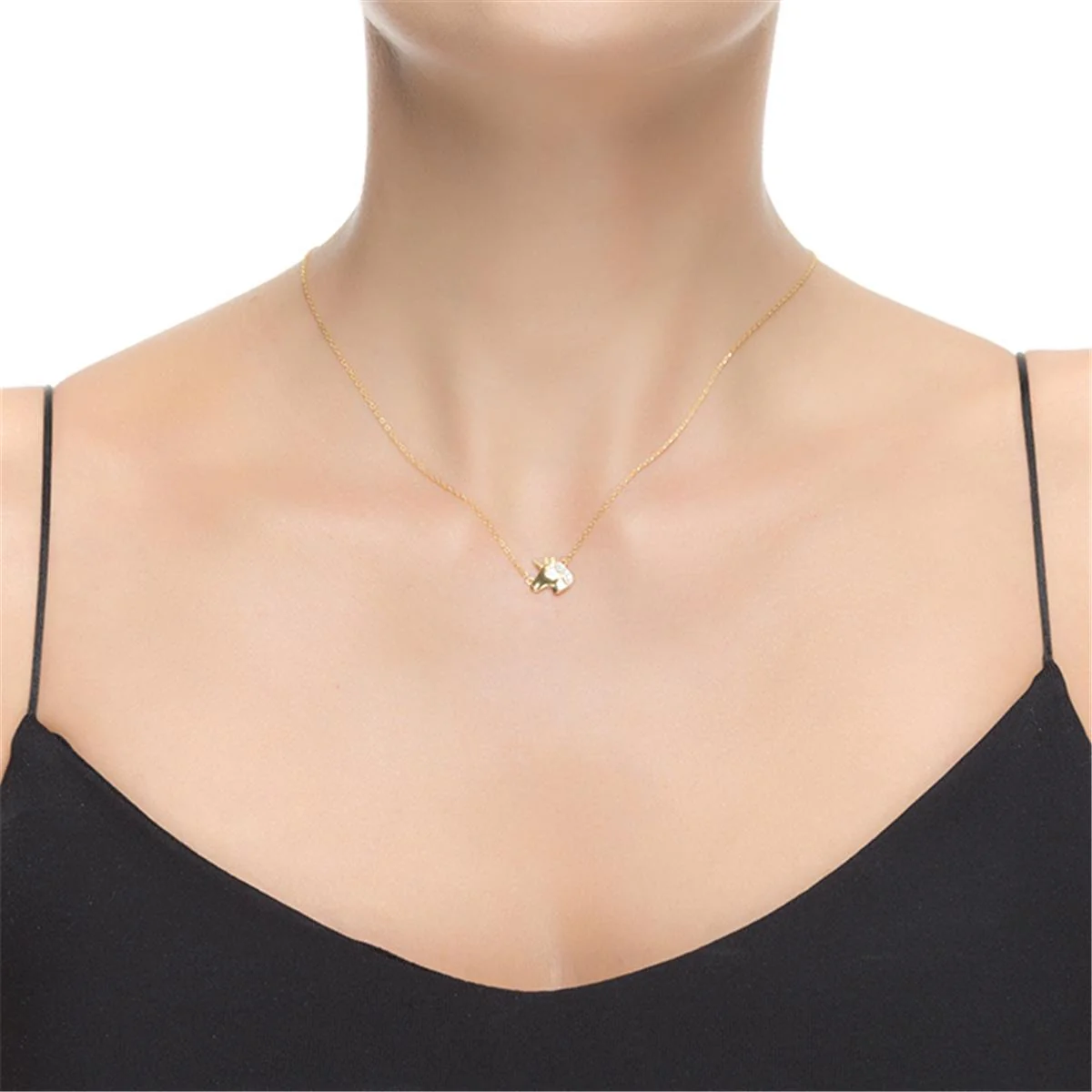 Collar Kesa De Plata De Ley 925 Con Baño De Oro Am - Kesa BLANCO - Image 2
