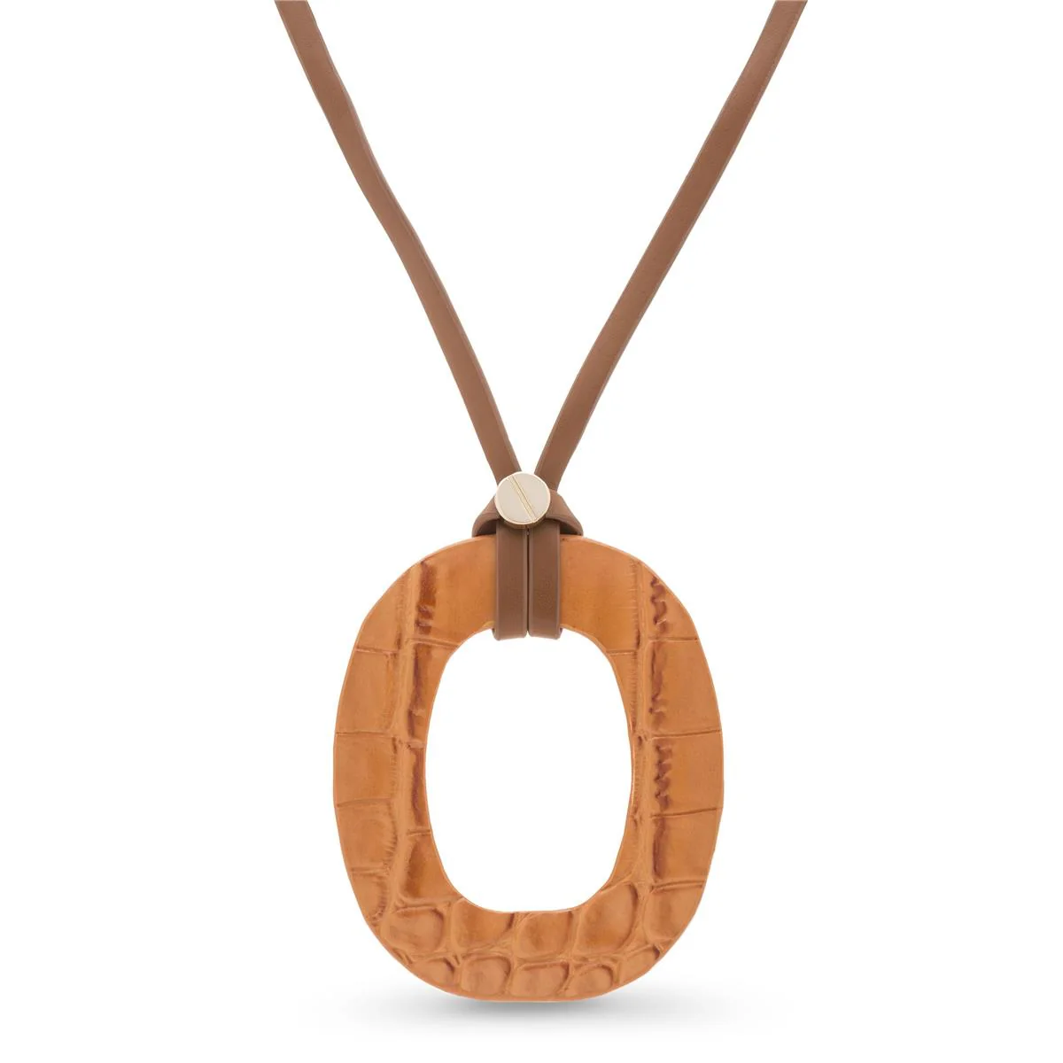 Collar Kuth acabado en Oro Amarillo De 18 Quilates - Kuth MARRON