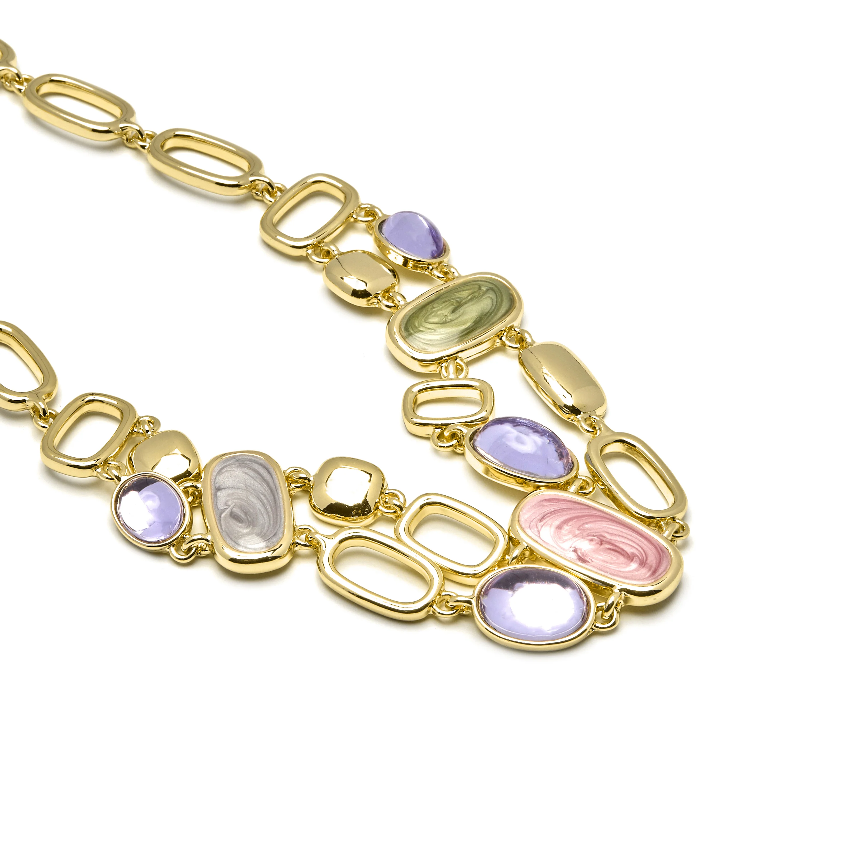 Collar con Lacado Multicolor acabado oro 18k - Laido - Image 4