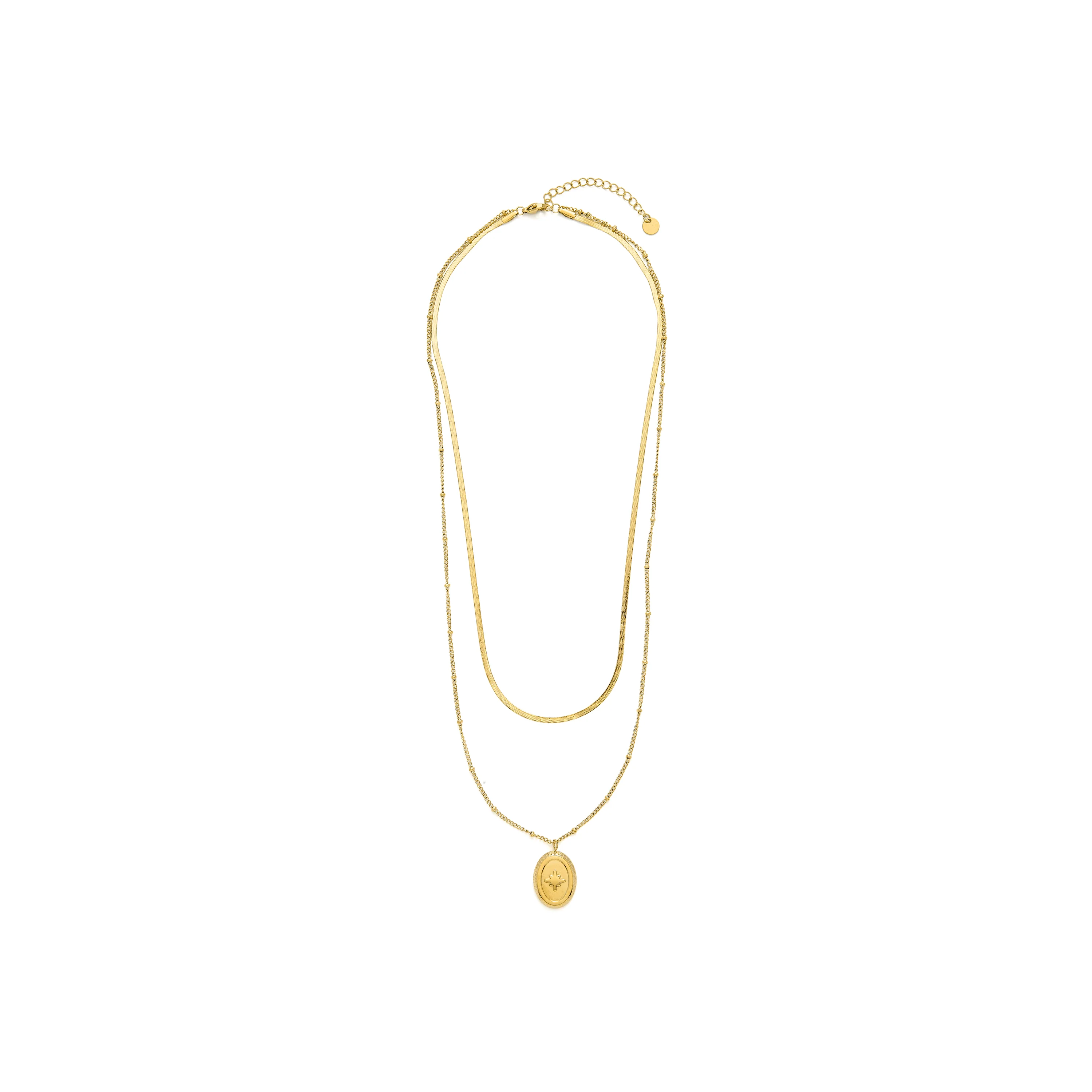 Collar de Circonita Brillante acabado en oro amarillo 18k - Laiwan - Image 3