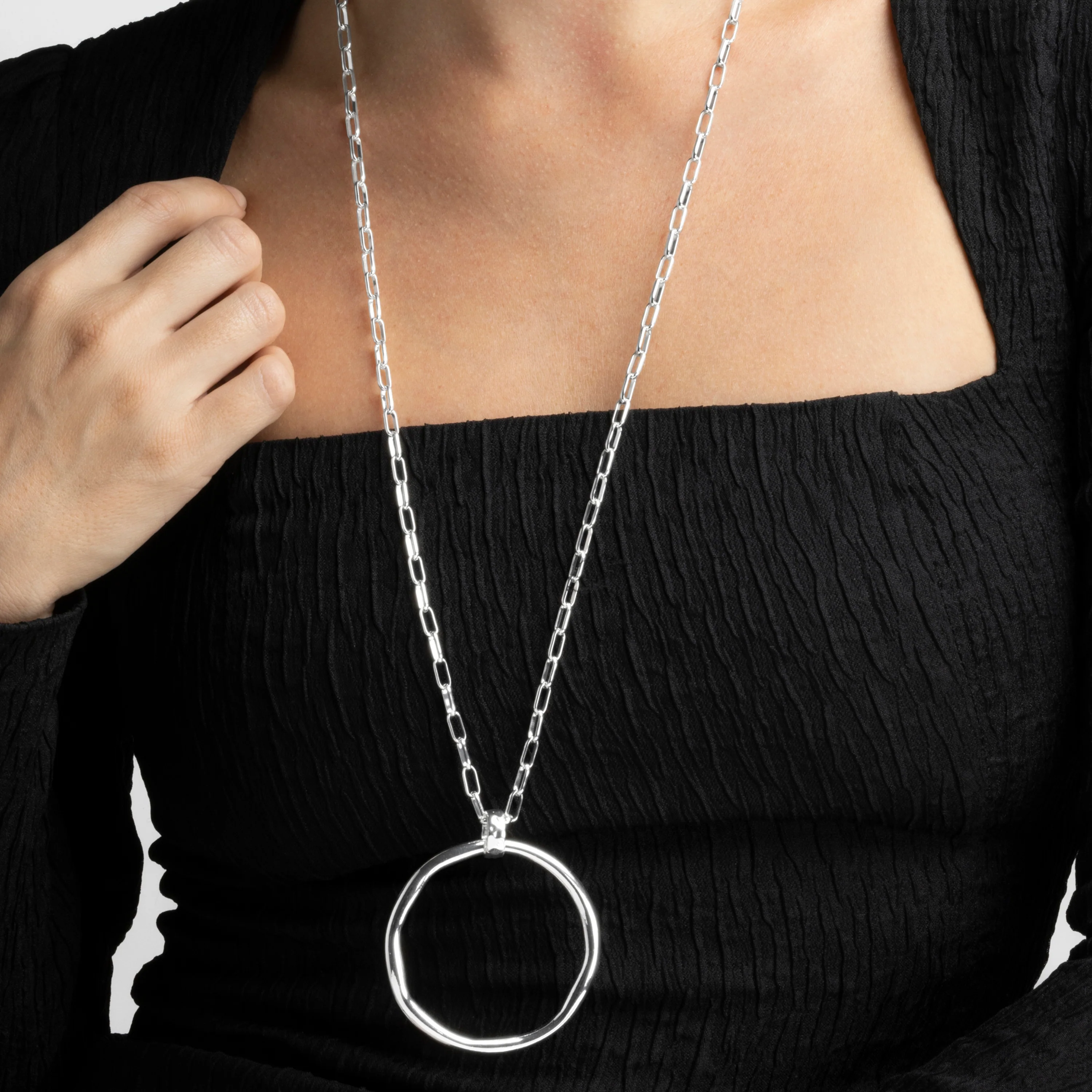 Collar acabado en rodio - Laksy - Image 3