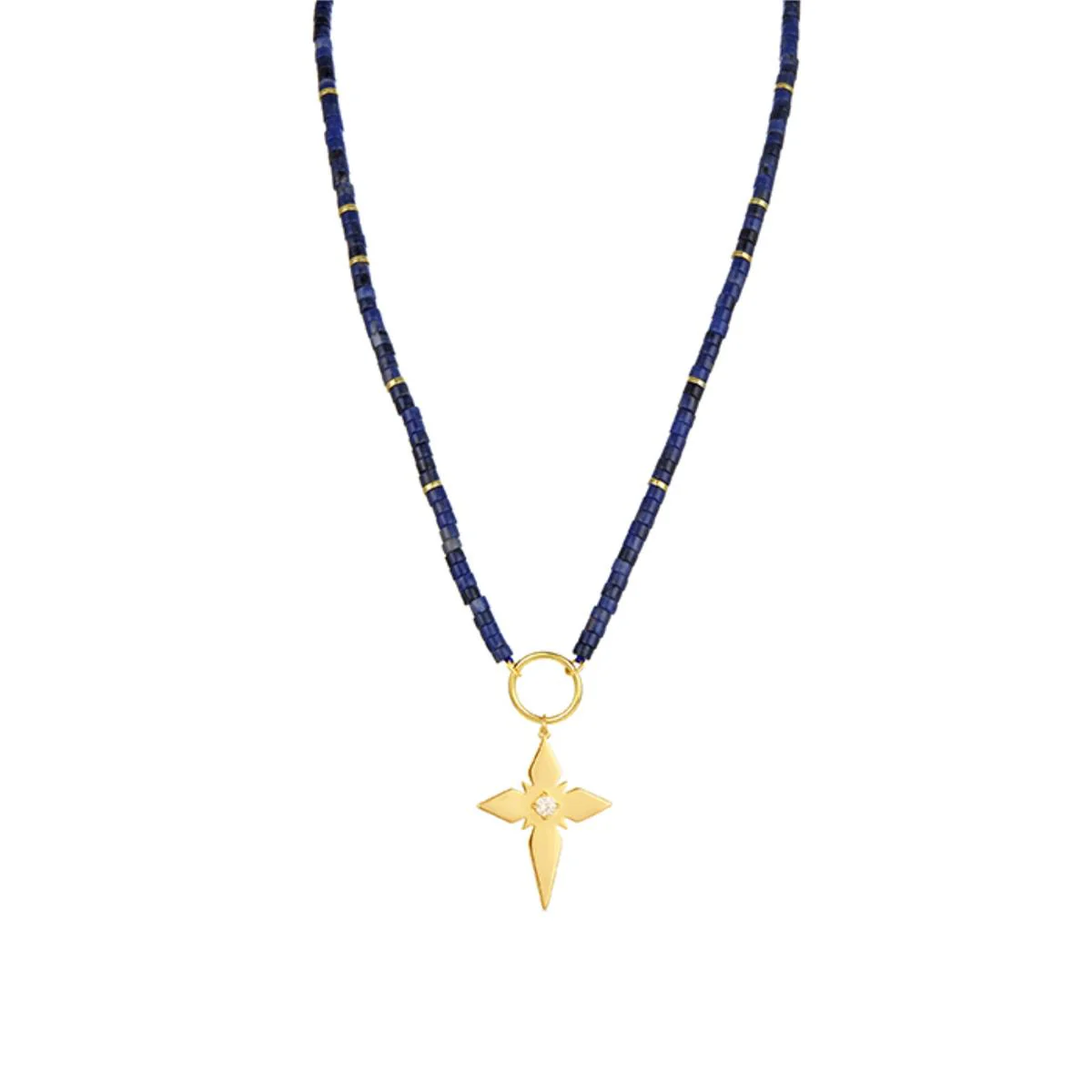 Collar Lamla acabado en oro amarillo - Lamla AZUL