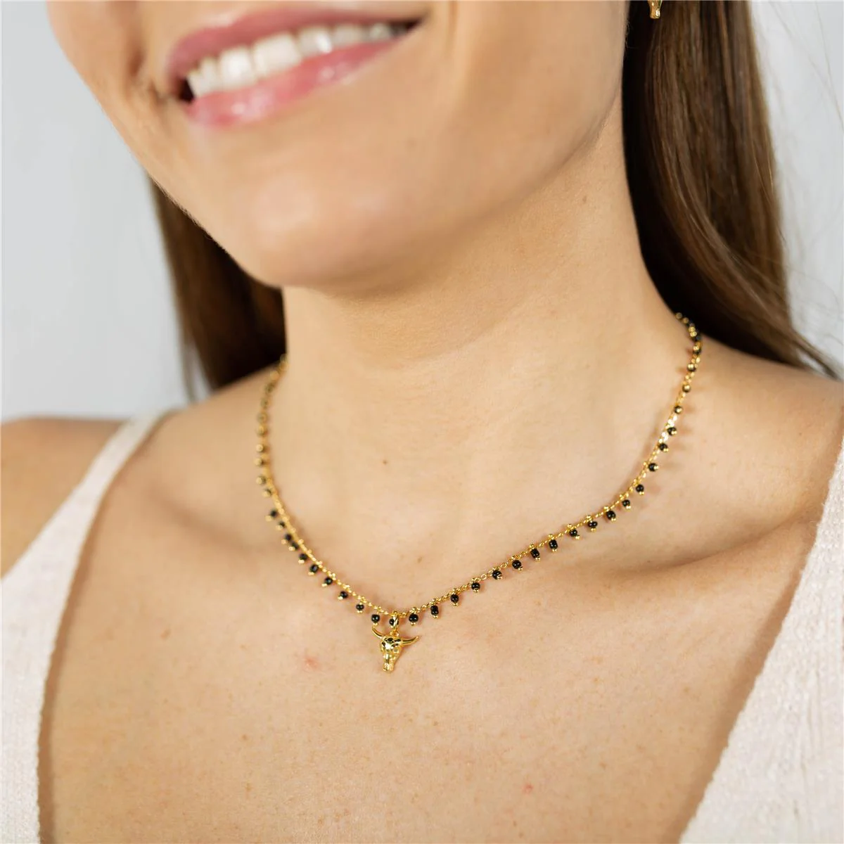 Collar Lansias Plata De Ley 925 - Lansias NEGRO - Image 5