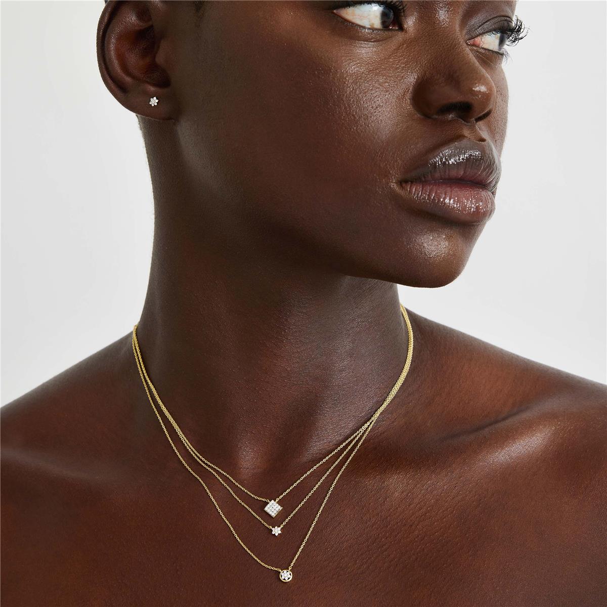 Collar Laylay Oro de ley 18k - Laylay BLANCO - Image 2