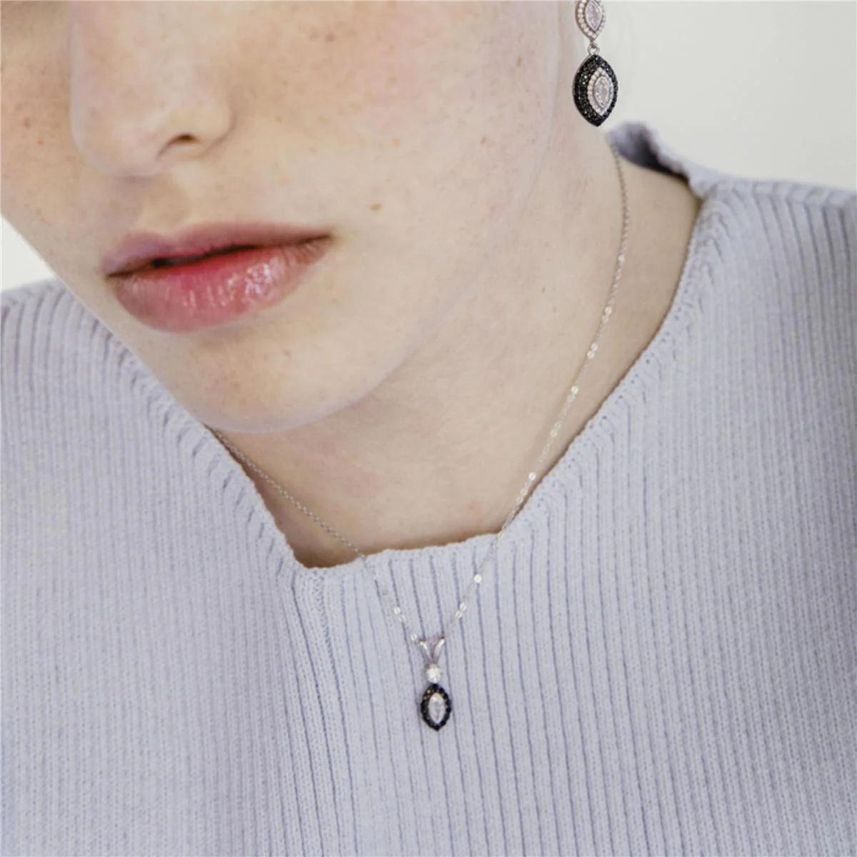 Collar Leahk Plata De Ley 925 - Leahk NEGRO - Image 5