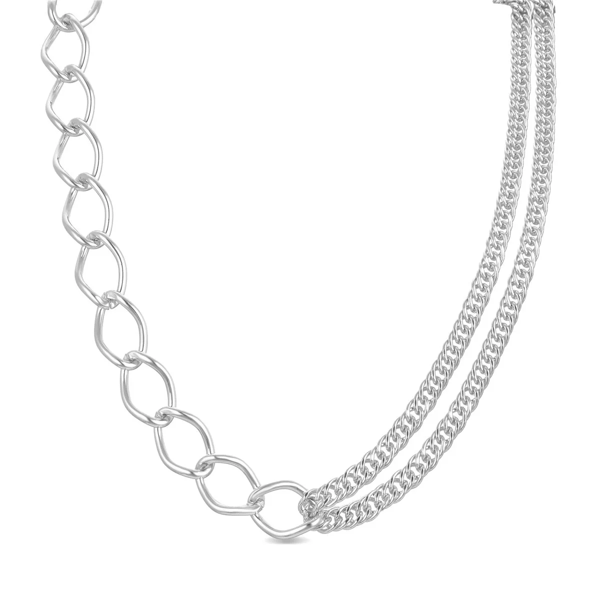 Collar Lelih acabado en Rodio - Lelih GRIS